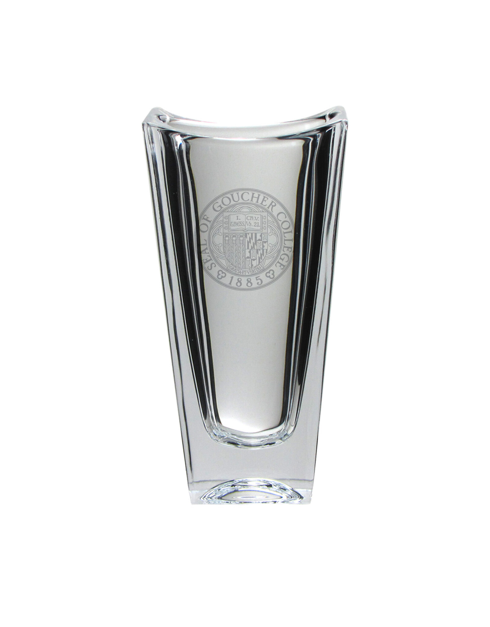 Campus Crystal Crystalline Vase "Goucher Seal"