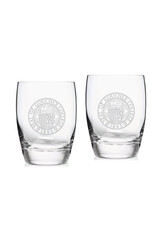 Campus Crystal 15oz Luigi Bormioli Michelangelo DOF Glass "Goucher Seal" 2-Pack