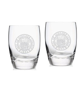 Campus Crystal 15oz Luigi Bormioli Michelangelo DOF Glass "Goucher Seal" 2-Pack