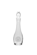 Campus Crystal 47.5oz Wide Bottom Decanter "Goucher Seal"