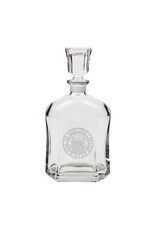 Campus Crystal 23oz Crystal Whiskey Decanter "Goucher Seal"