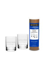 Campus Crystal 14oz Double Old Fashion Glass Set