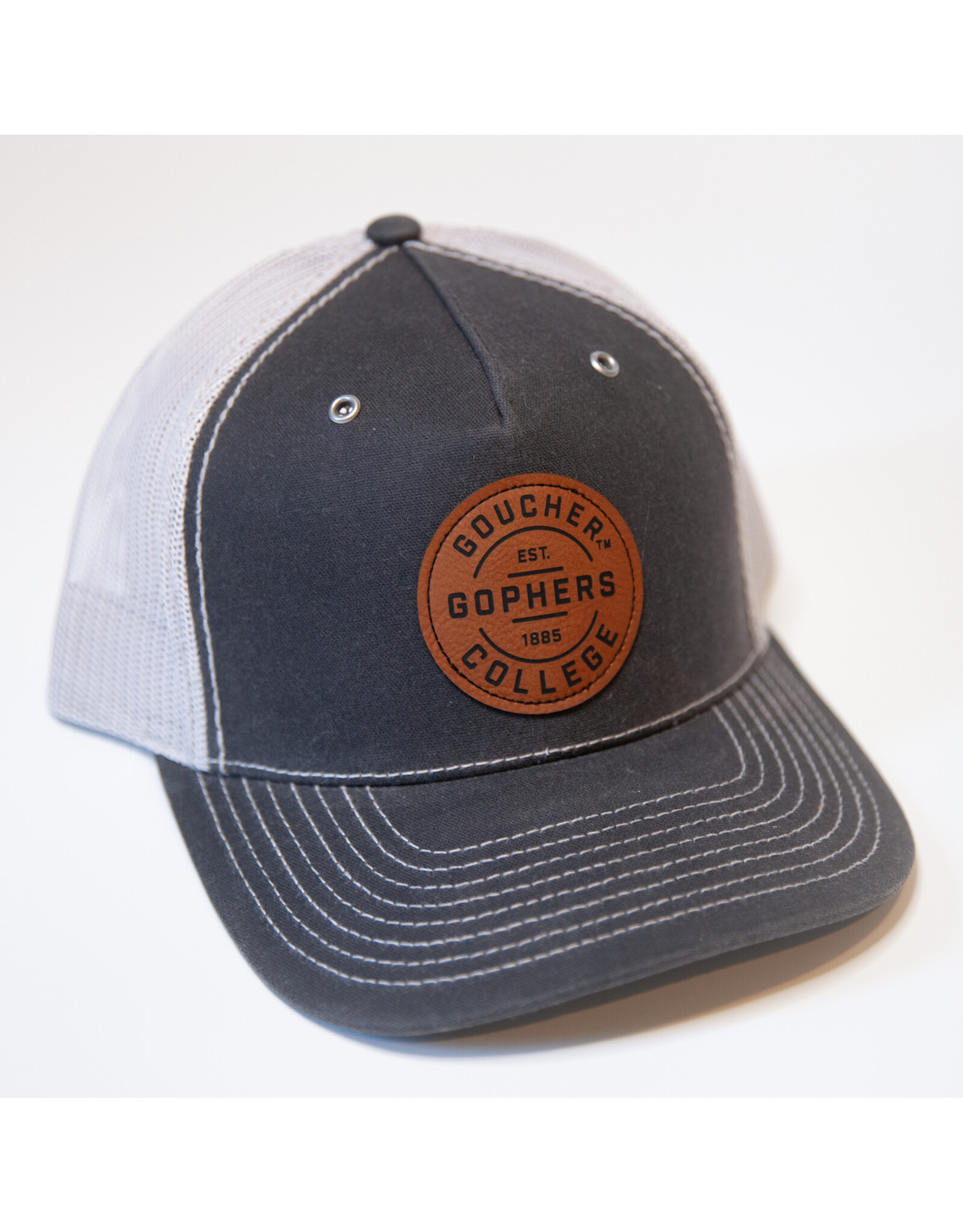 Richardson Hawthorne Trucker Ballcap "Goucher Gophers Est. 1885"