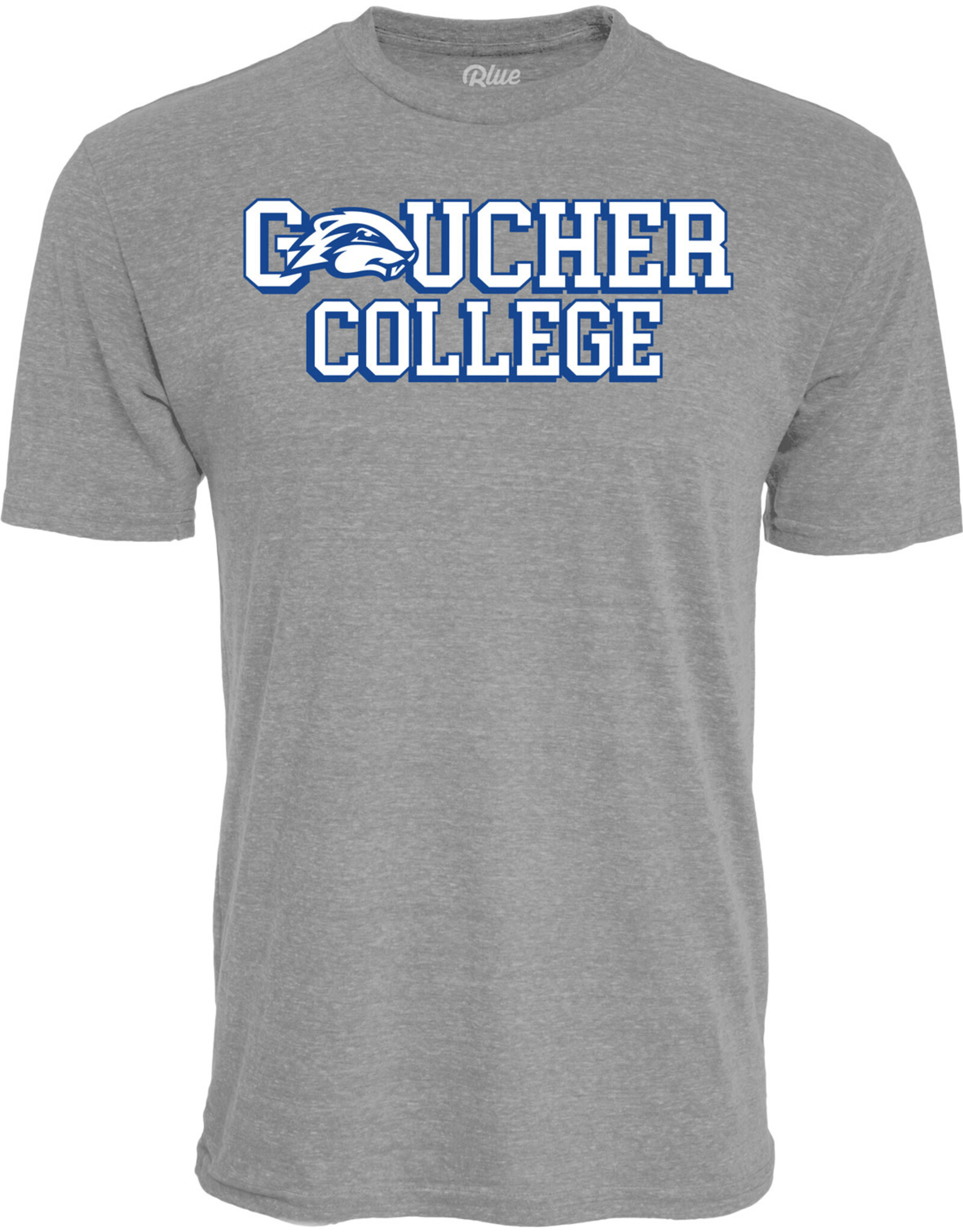 Blue84 Tri-Blend T-Shirt "Gopher in Goucher College"