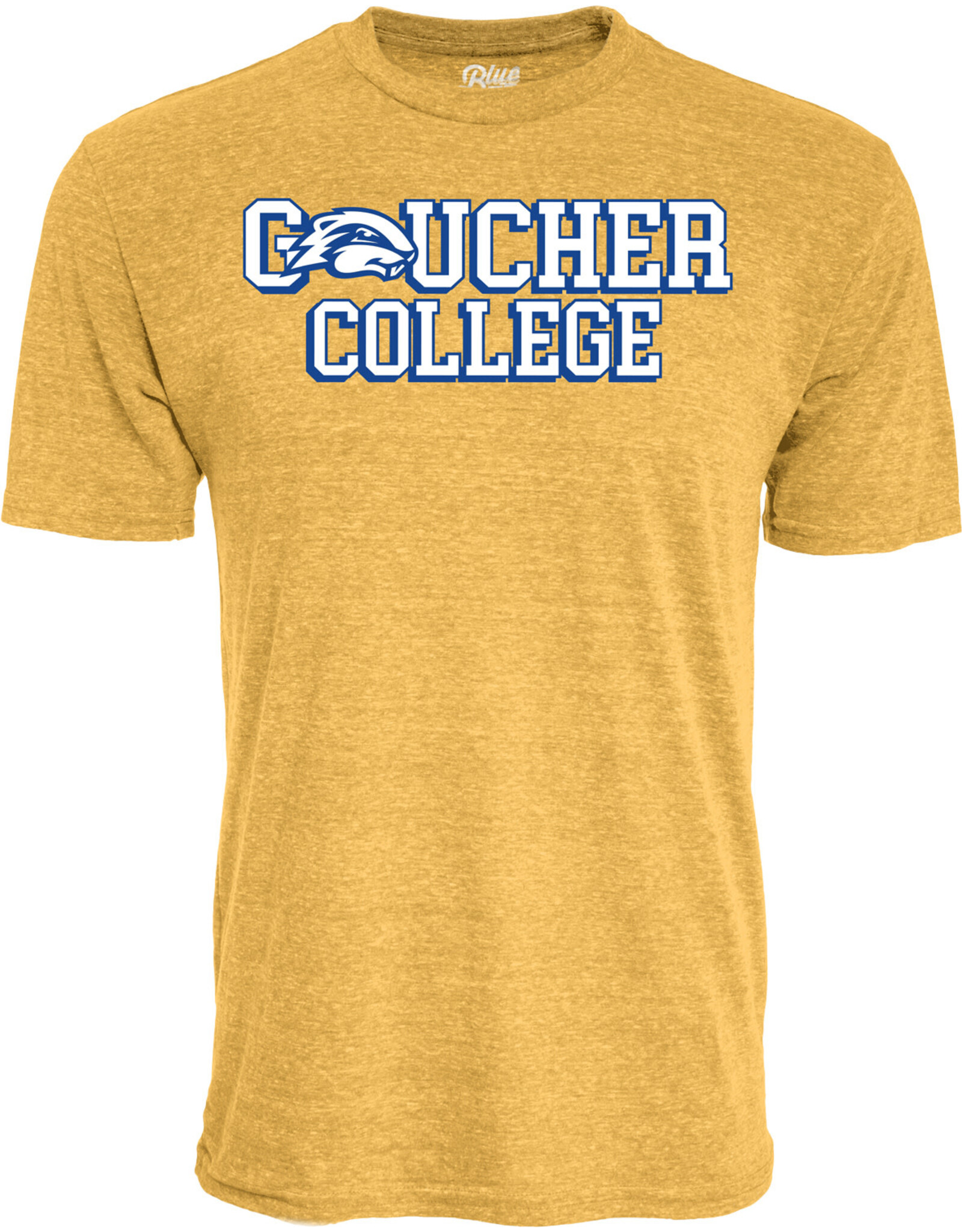 Blue84 Tri-Blend T-Shirt "Gopher in Goucher College"
