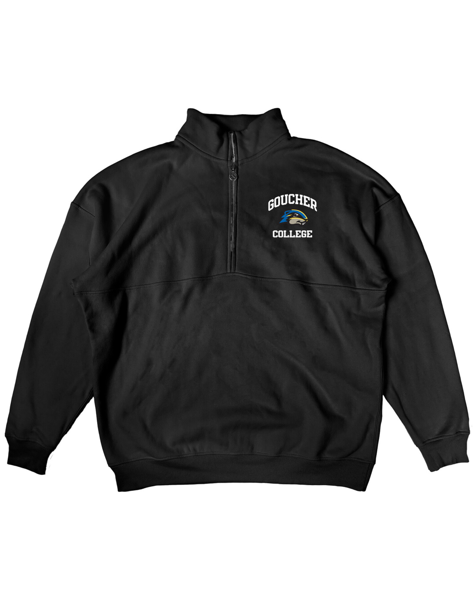 Blue84 Sanded Fleece 1/2 Zip "Goucher College w/ Gopher"