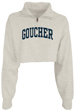 Blue84 Cropped Raw Edge 1/4 Zip "Goucher"