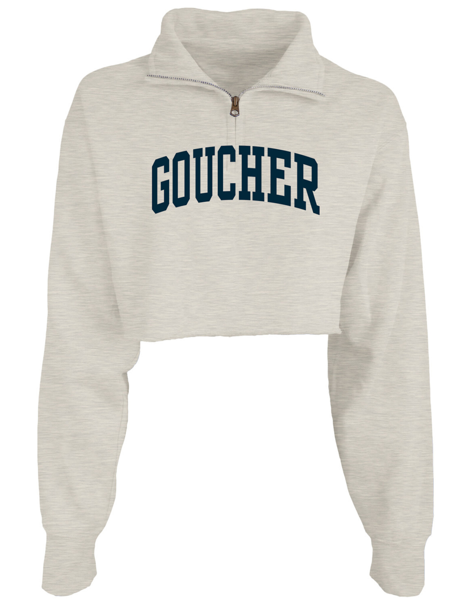 Blue84 Cropped Raw Edge 1/4 Zip "Goucher"
