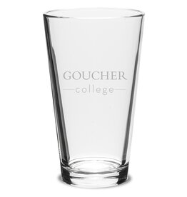 Campus Crystal Pint Glass "Goucher College" 16oz