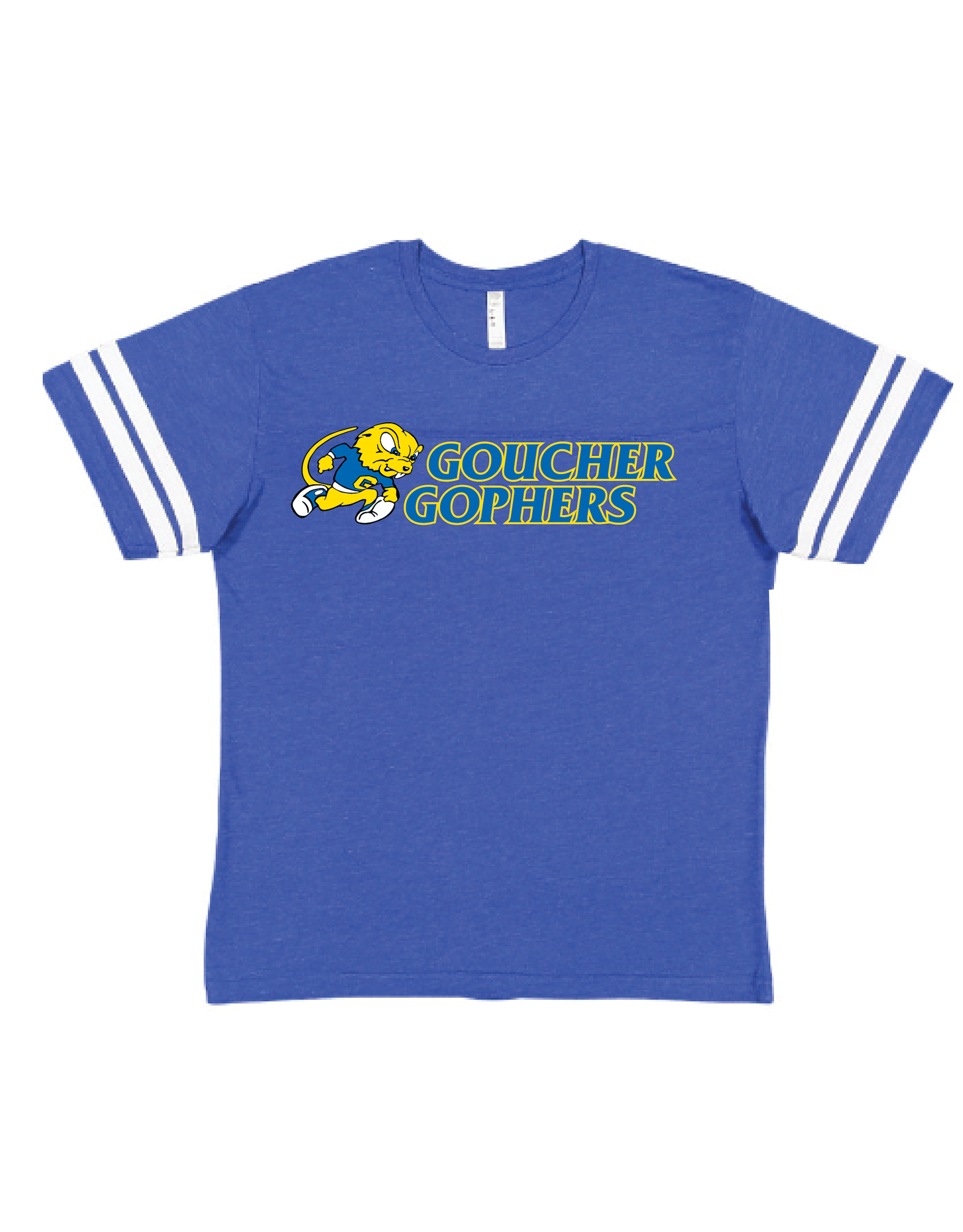 LAT Apparel "Retro Gopher w/ Goucher College" Football Tee