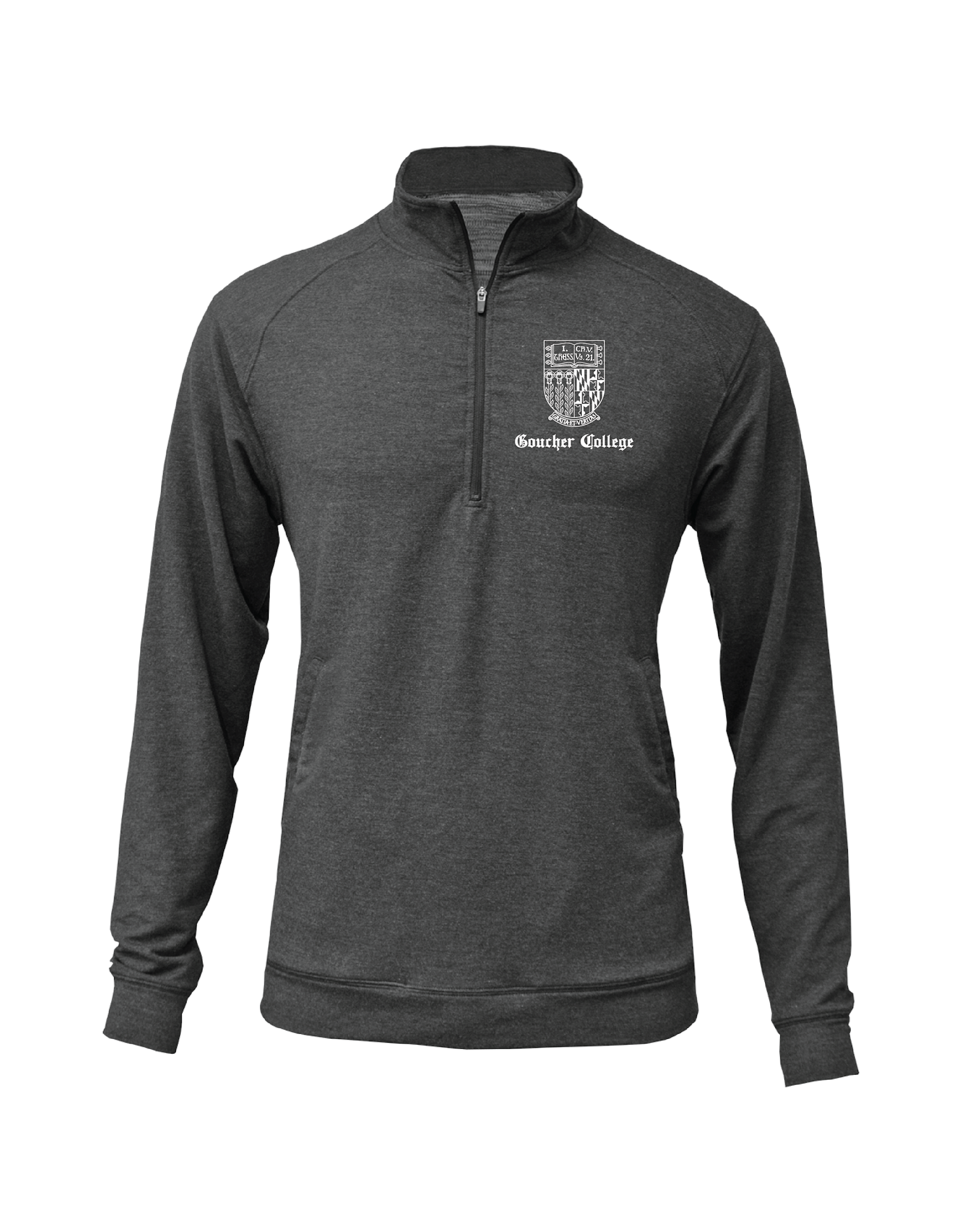 BAW Tri-Blend 1/4 Zip "Retro Shield w/ OE Goucher"