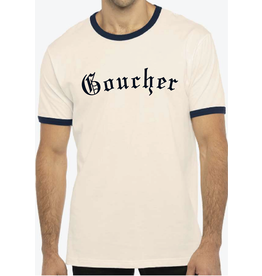 Next Level Cotton Ringer T-Shirt "Retro Old English Goucher"