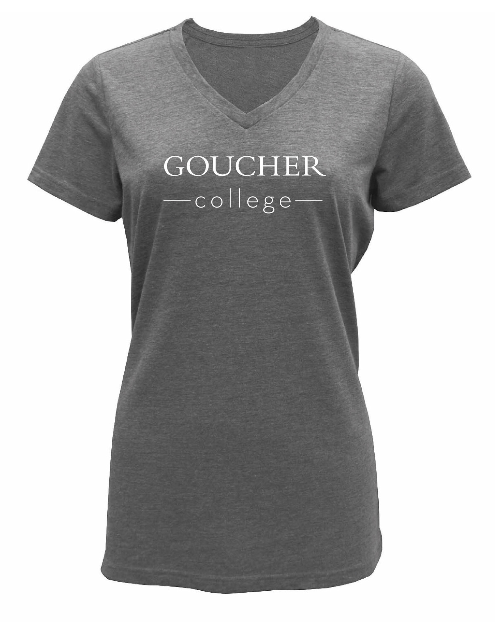 BAW Women's Tri-Blend V-Neck T-Shirt "Goucher College"