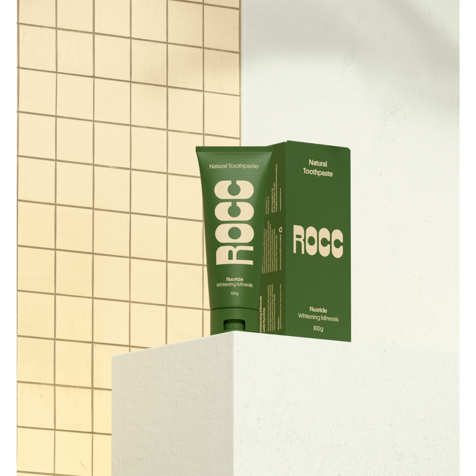 Rocc Naturals Rocc toothpaste whitening with fluoride