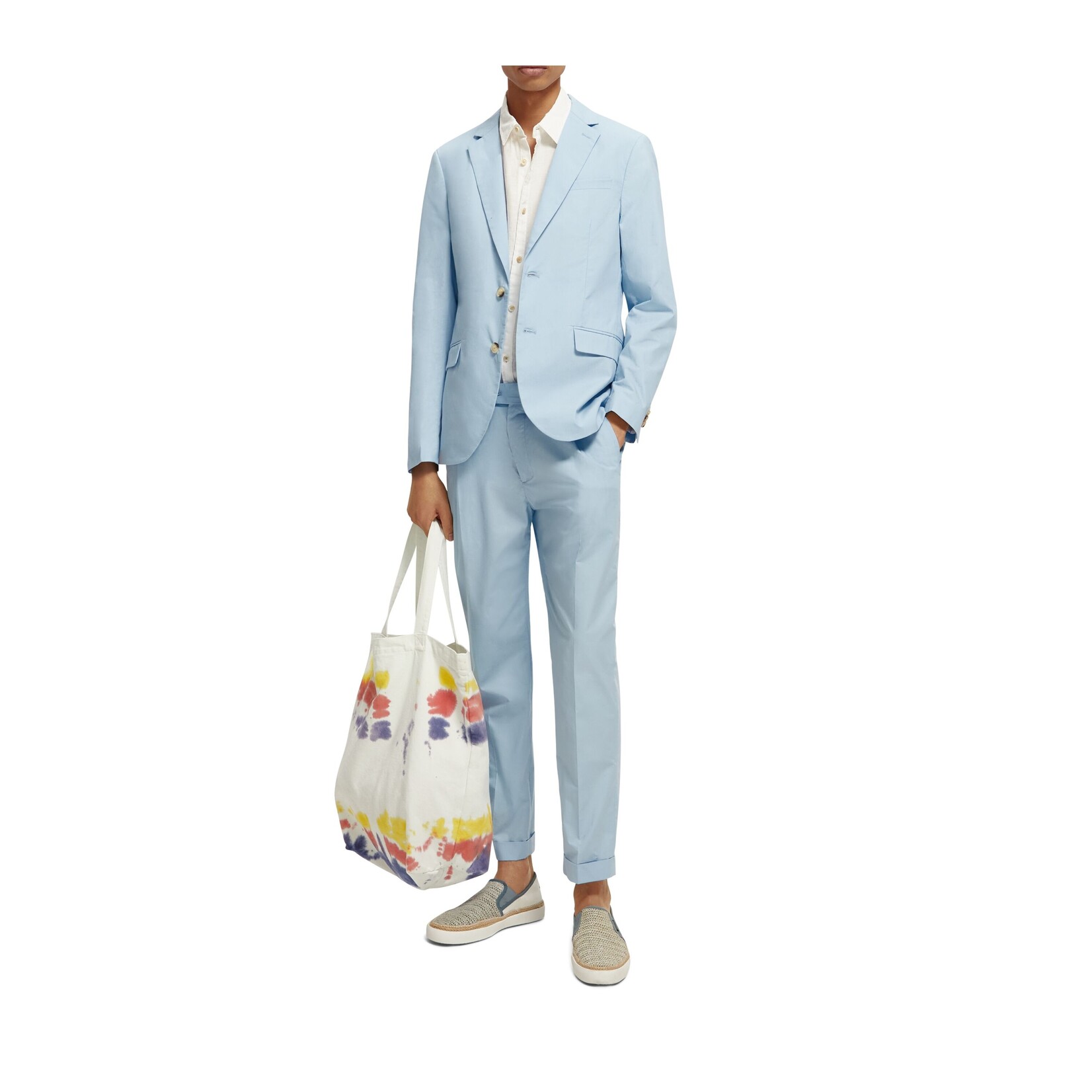 Scotch & Soda Unconstructed dressed poplin blazer