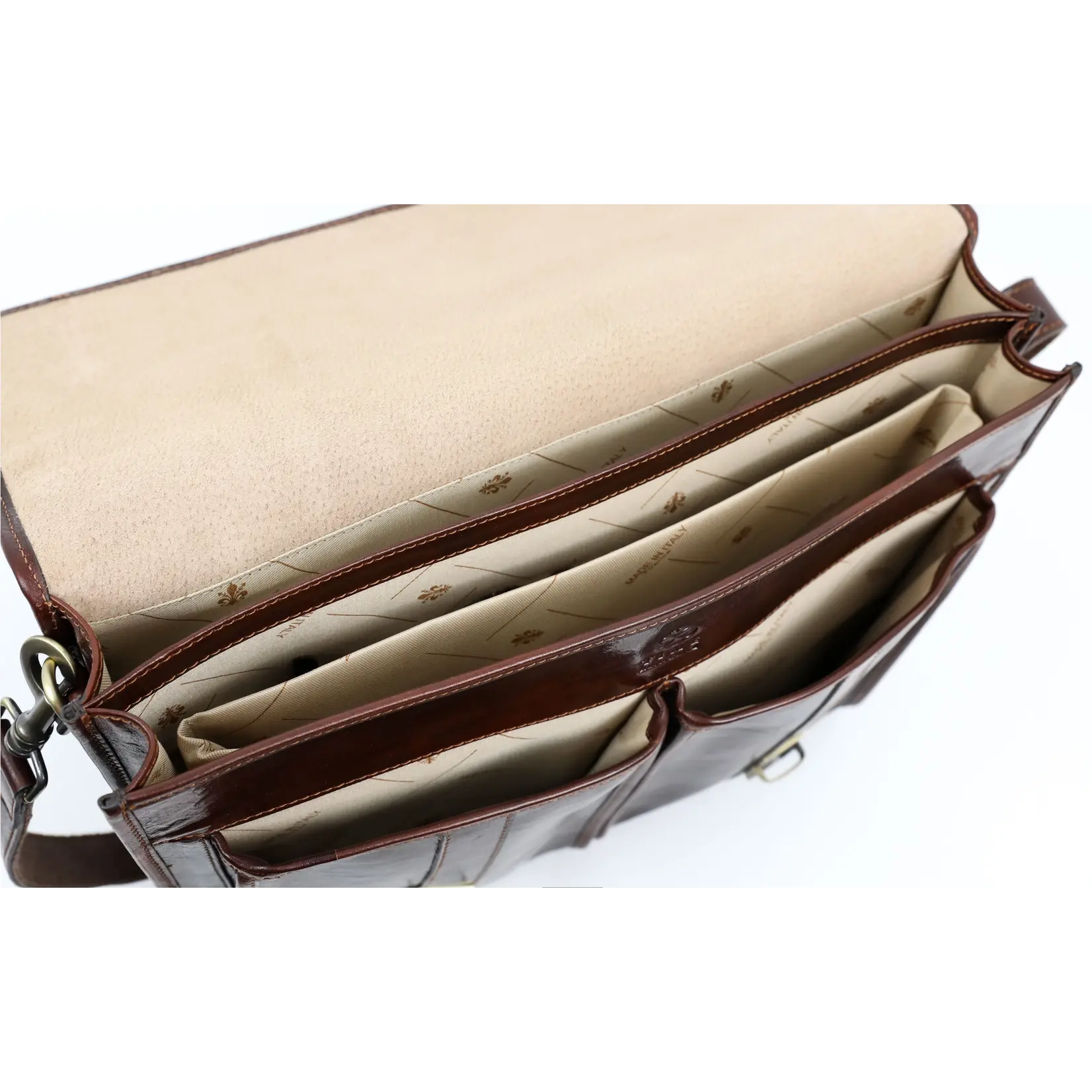 Time Resistance Full grain leather briefcase satchel- the time machine