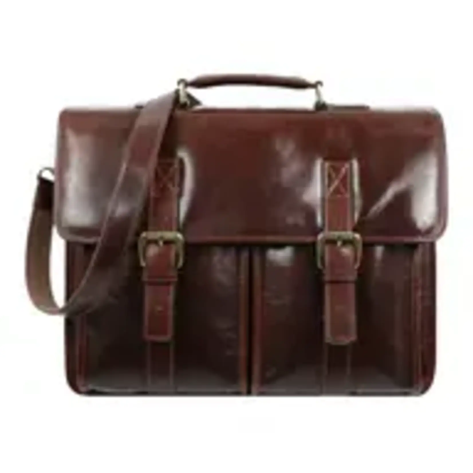 Time Resistance Full grain leather briefcase satchel- the time machine