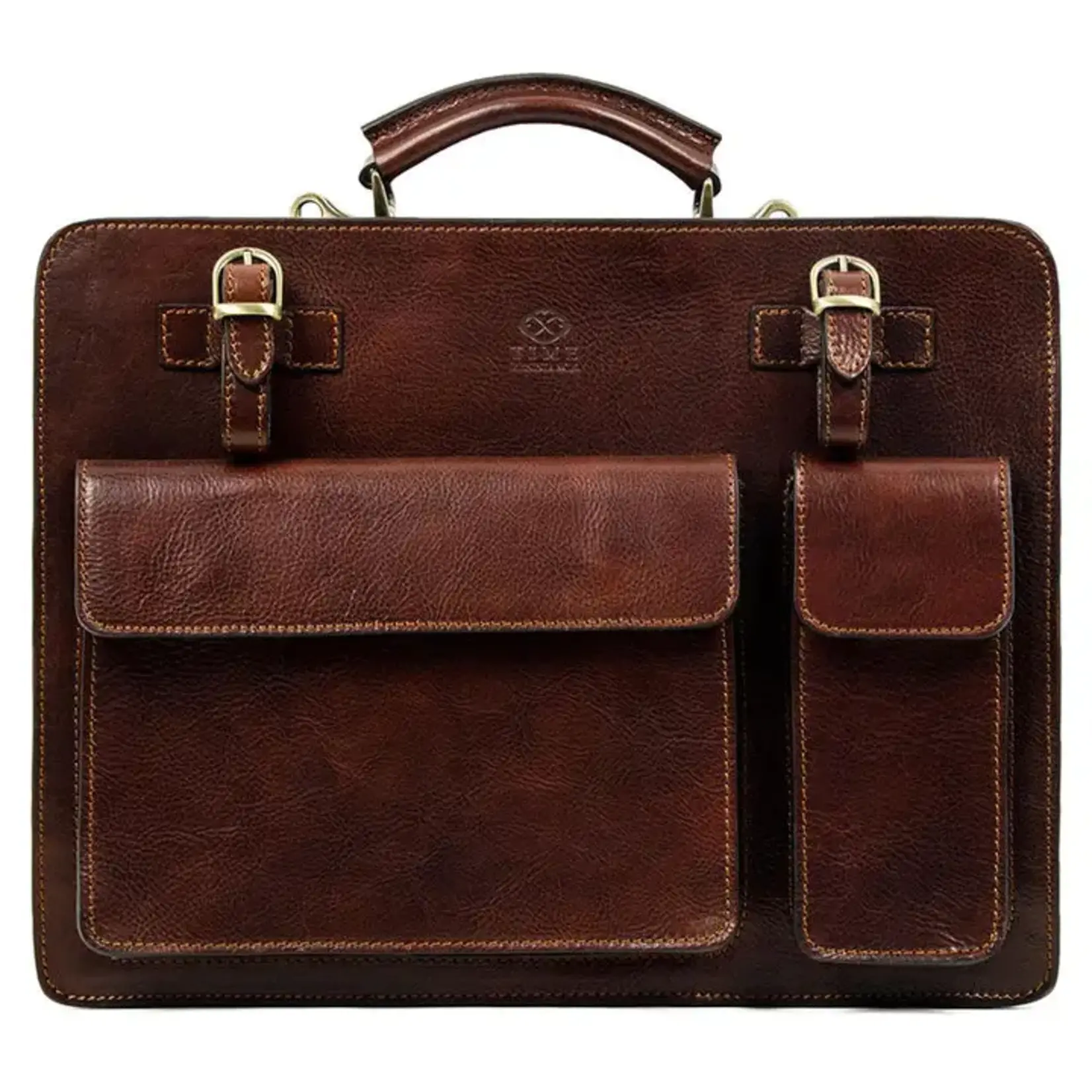 Time Resistance Full Grain Italian leather satchel work bag- the prophet