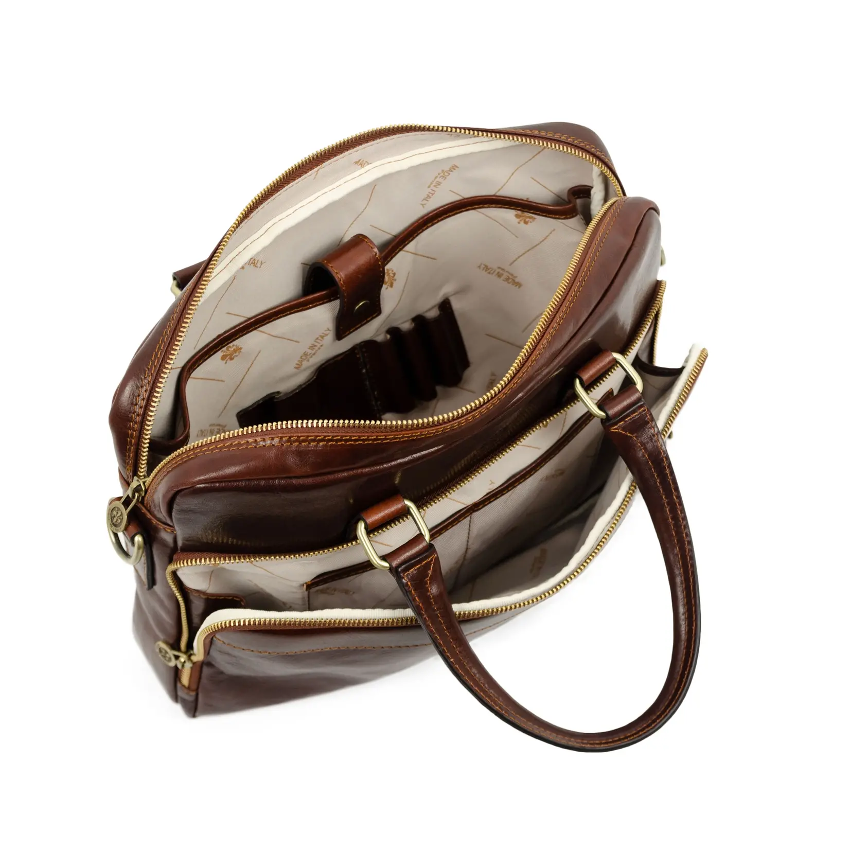 Time Resistance Brown Leather briefcase  Orlando
