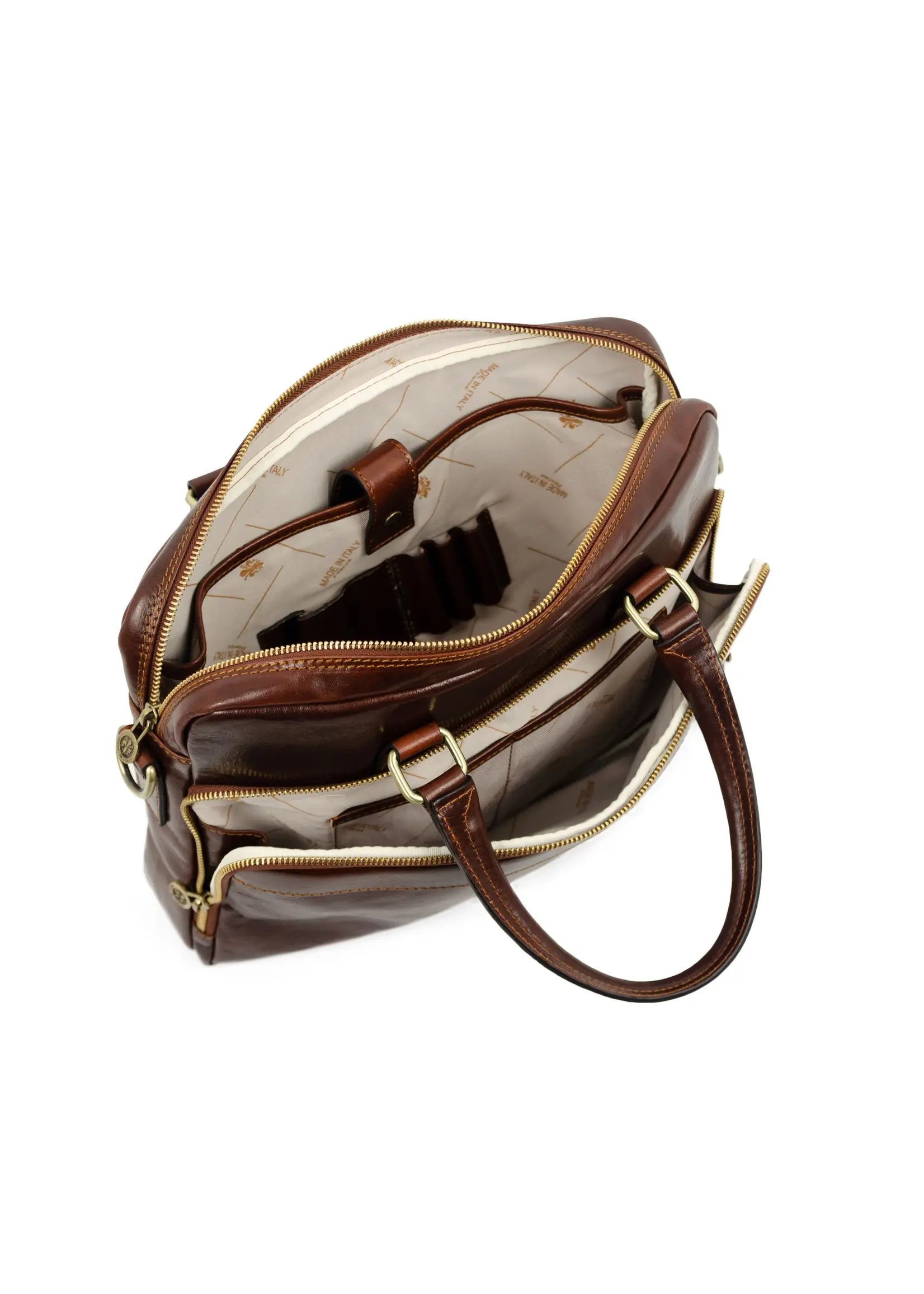 Time Resistance Brown Leather briefcase  Orlando