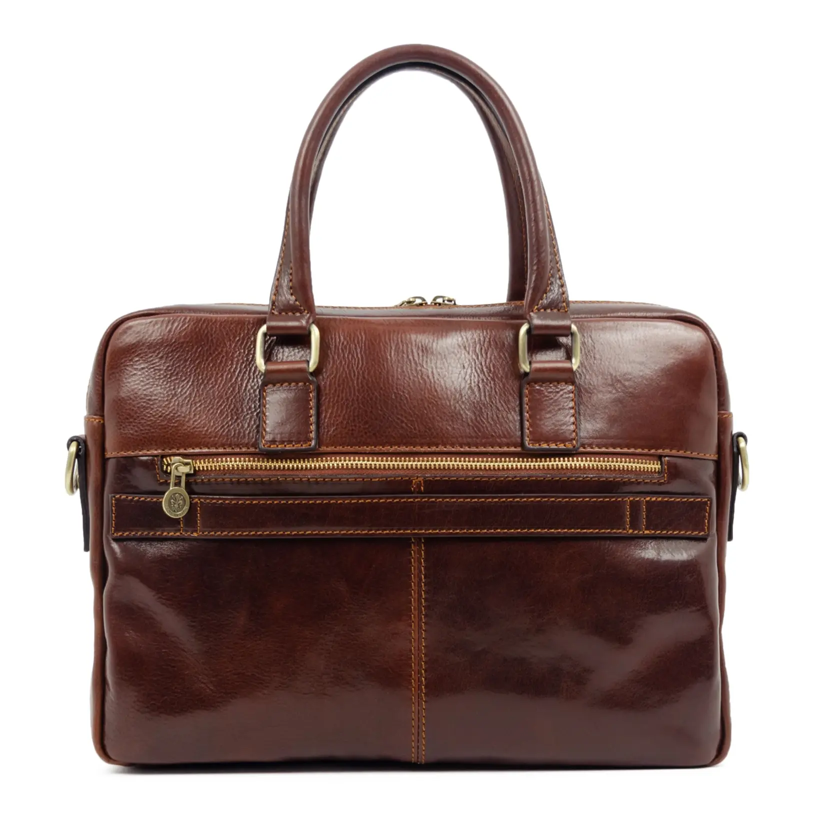 Time Resistance Brown Leather briefcase  Orlando