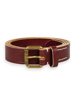 Scotch & Soda Leather Belt with Raw Edge