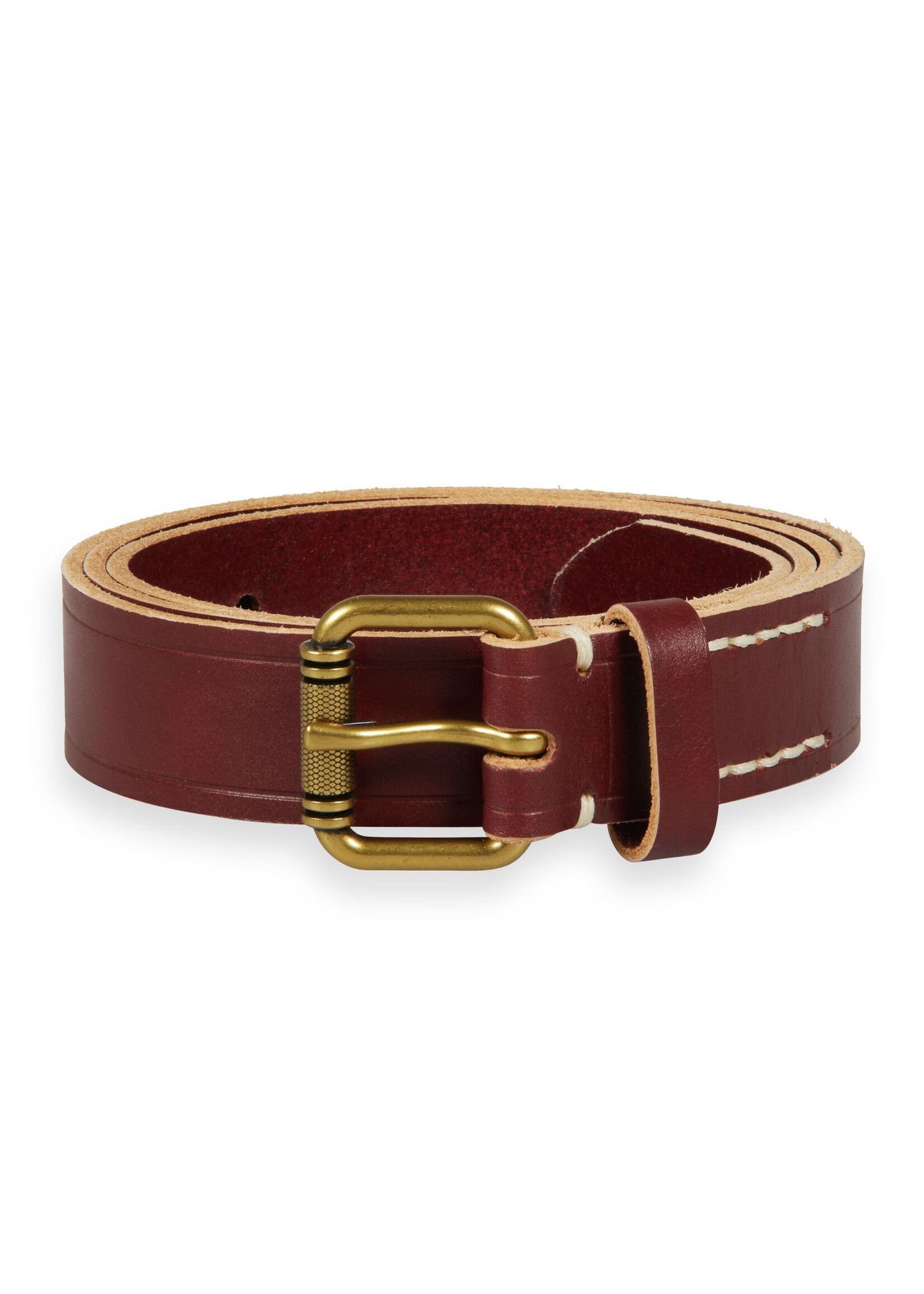 Scotch & Soda Leather Belt with Raw Edge