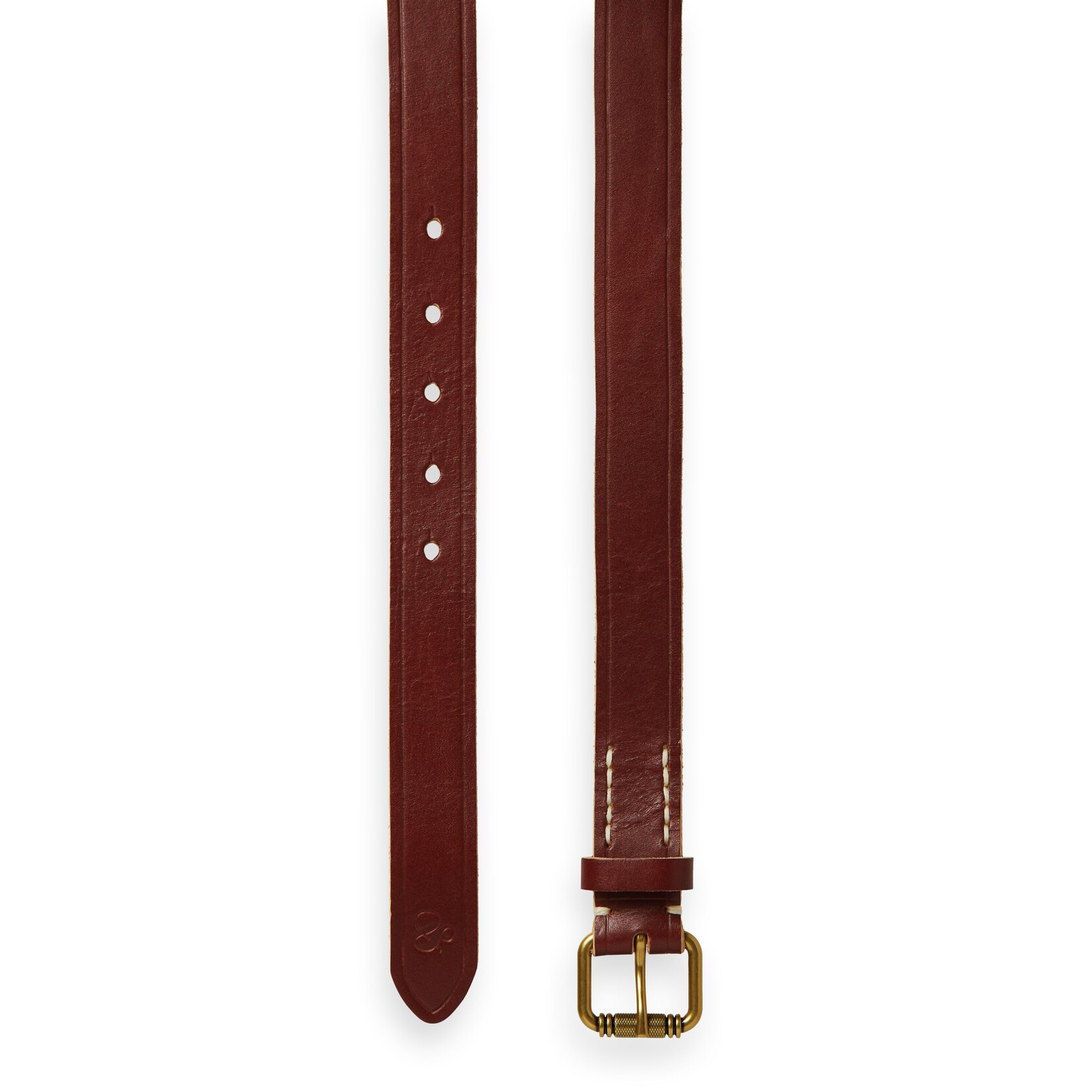 Scotch & Soda Leather Belt with Raw Edge