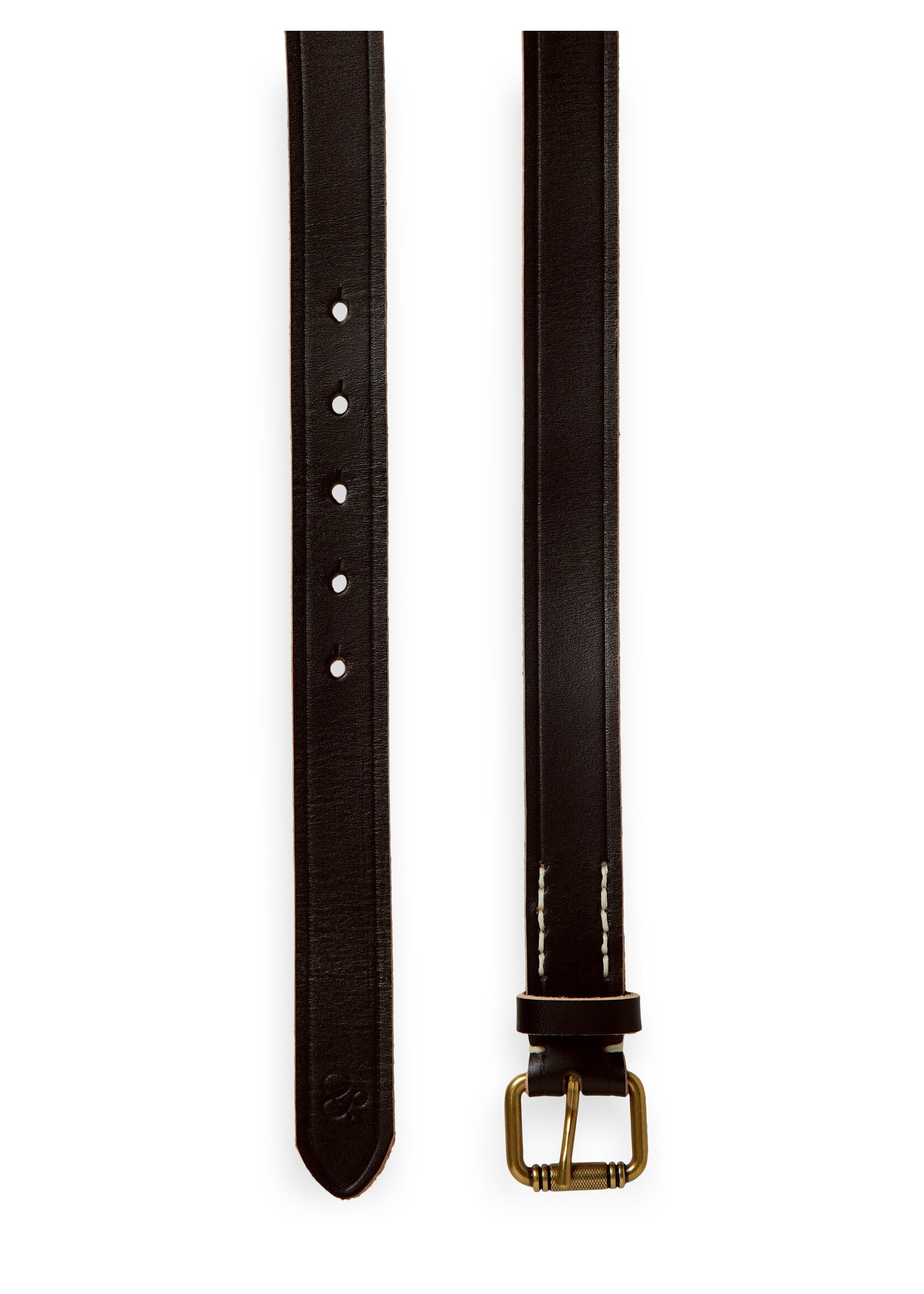 Scotch & Soda Leather Belt with Raw Edge