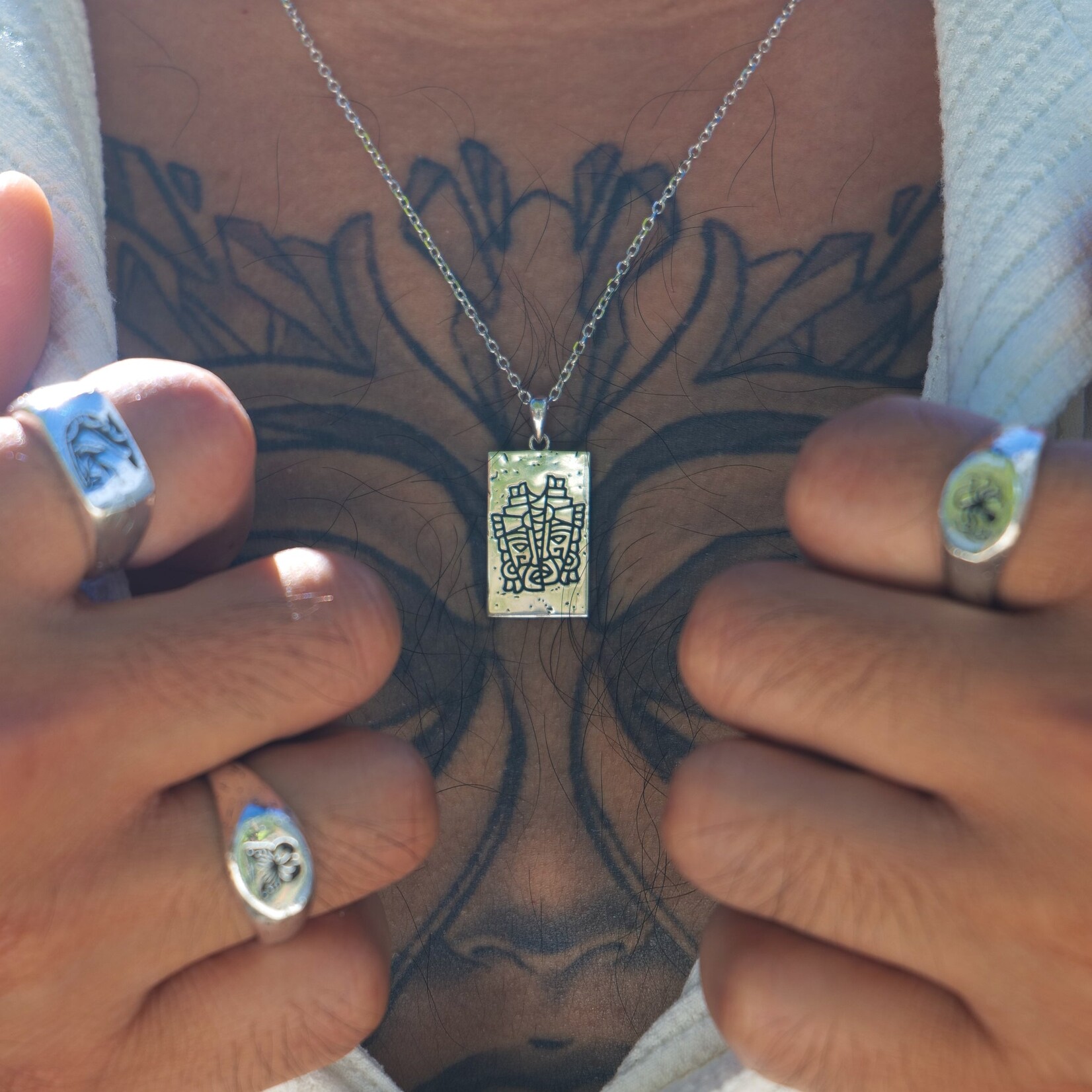 Fable Matter Fable Matter silver necklace the Aztec