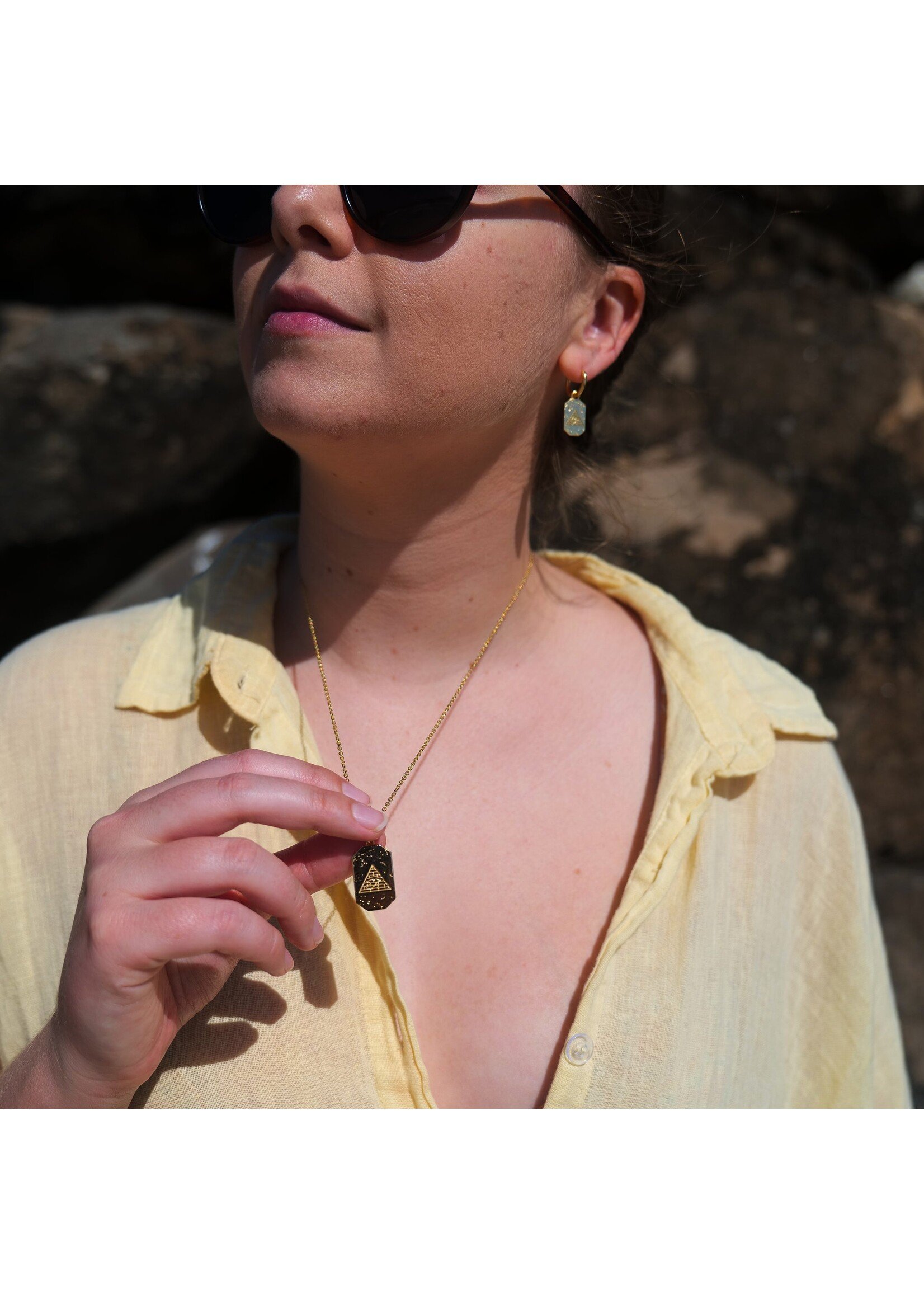 Fable Matter Fable matter gold plated necklace the eye of ra