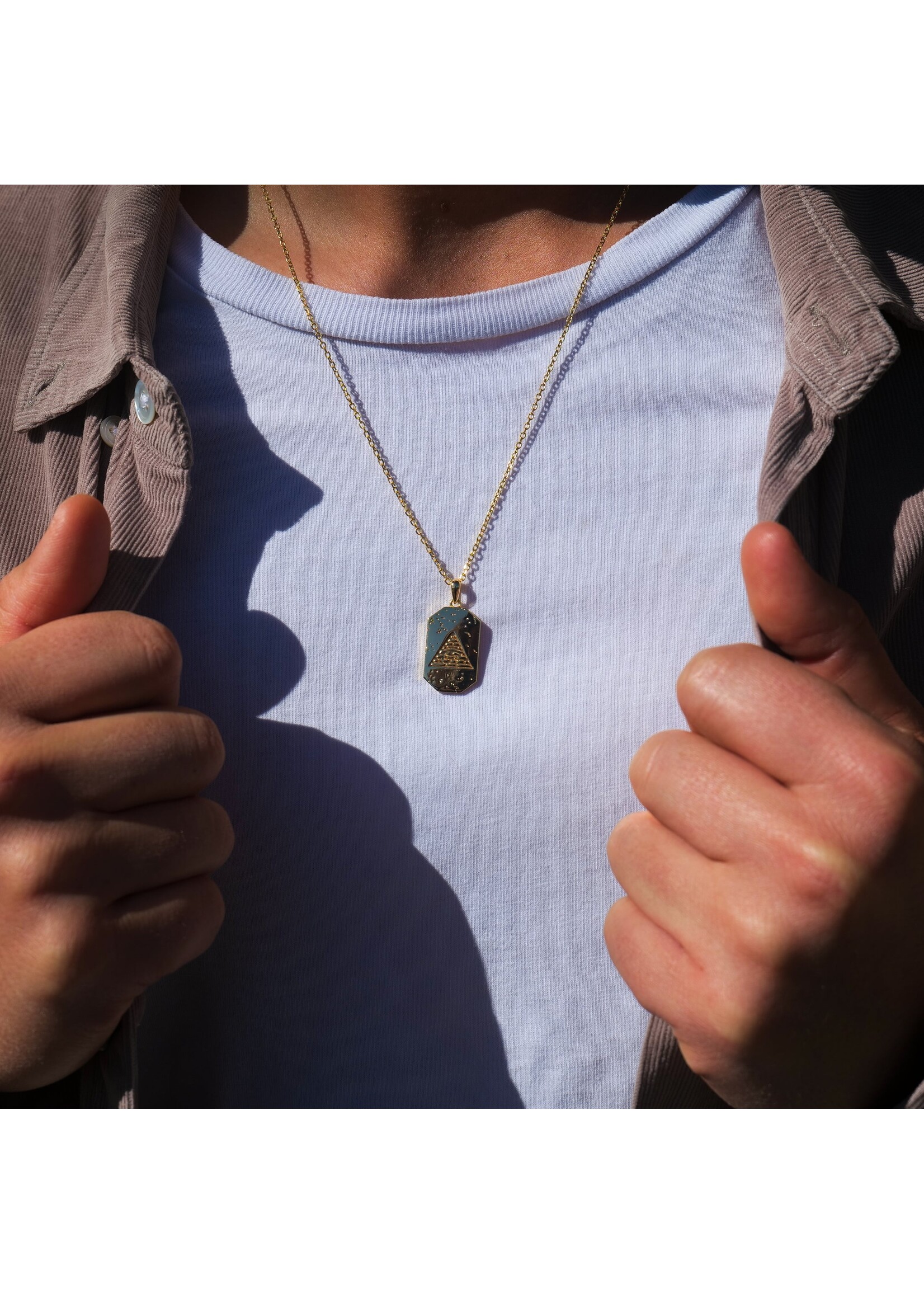 Fable Matter Fable matter gold plated necklace the eye of ra