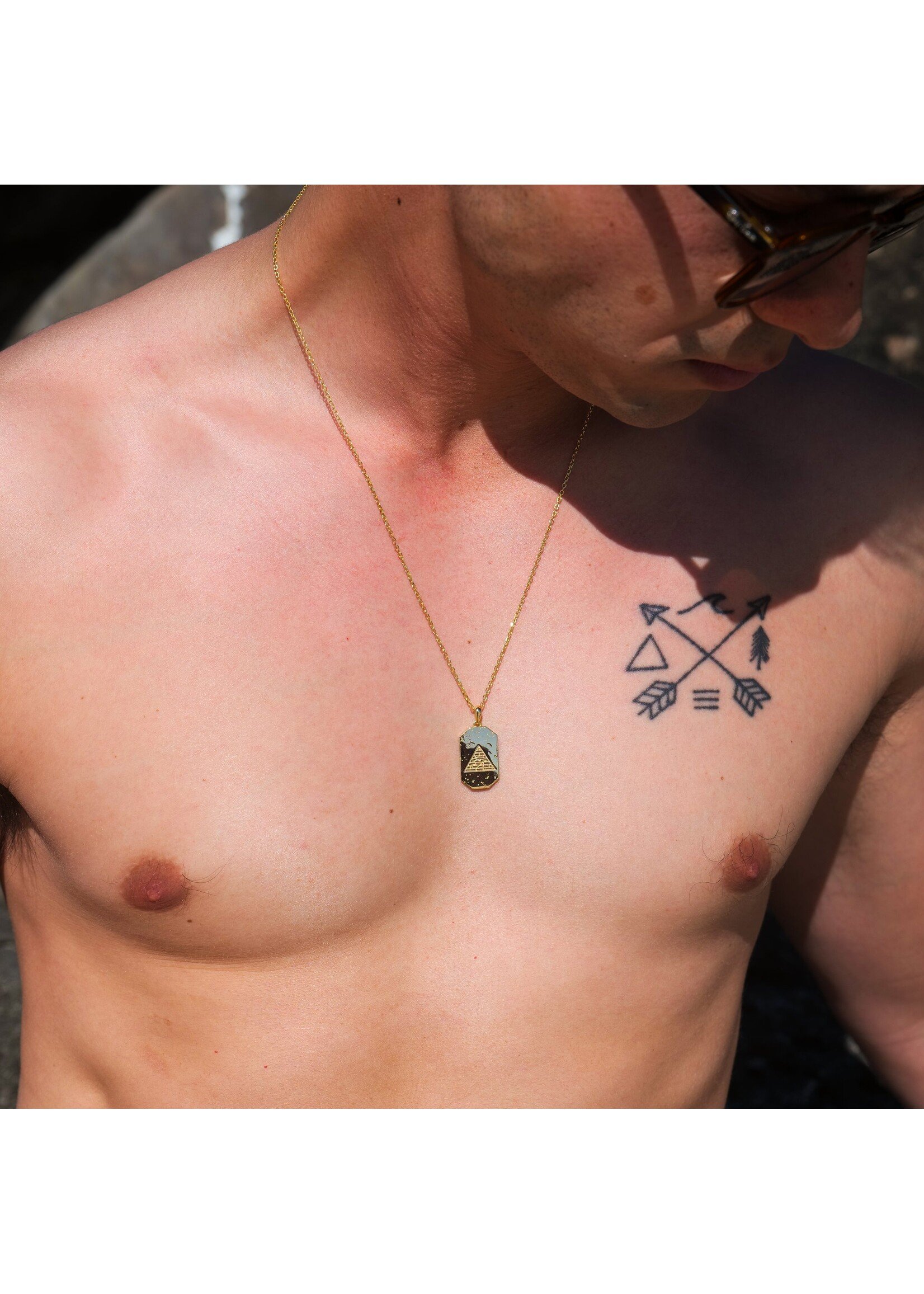 Fable Matter Fable matter gold plated necklace the eye of ra