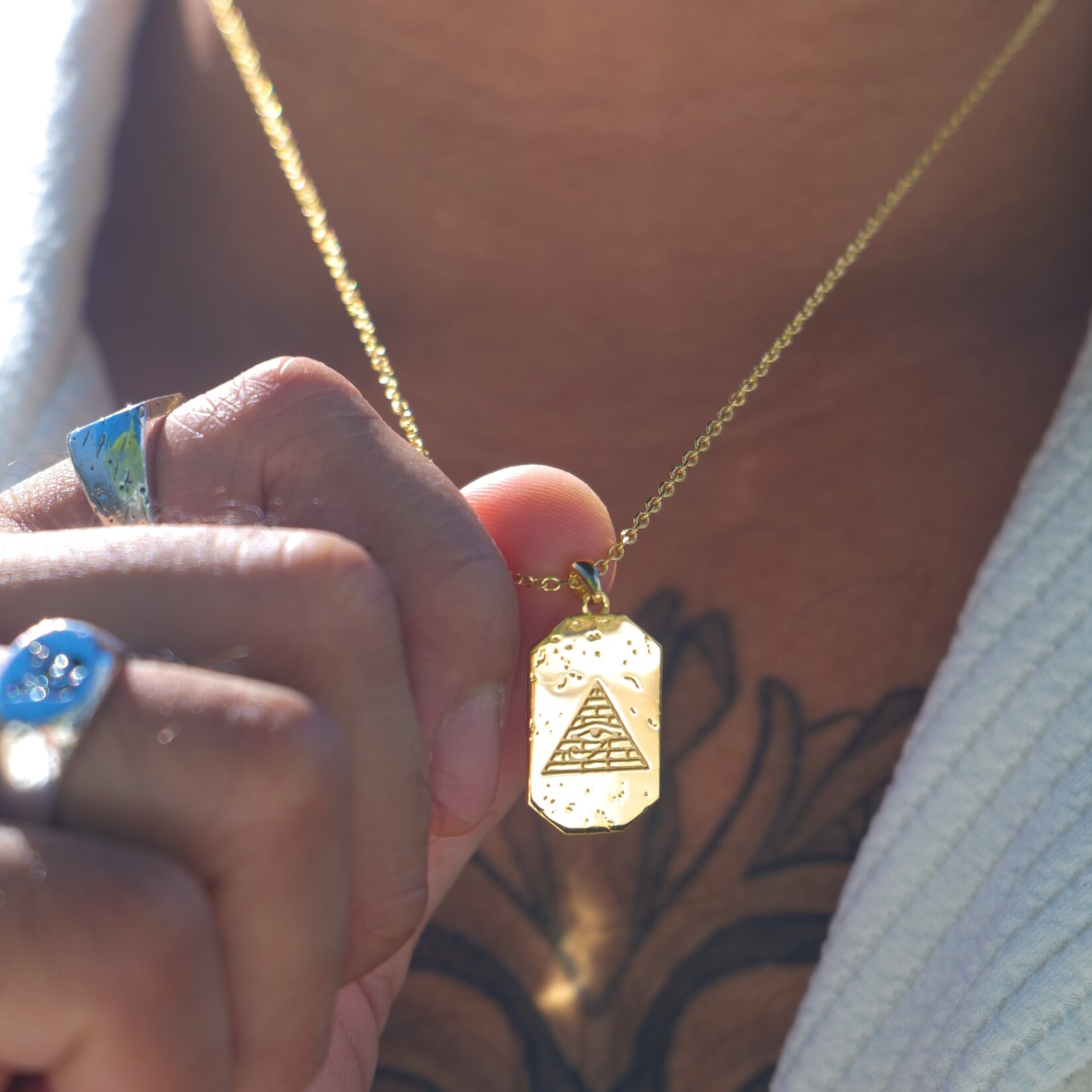 Fable Matter Fable matter gold plated necklace the eye of ra