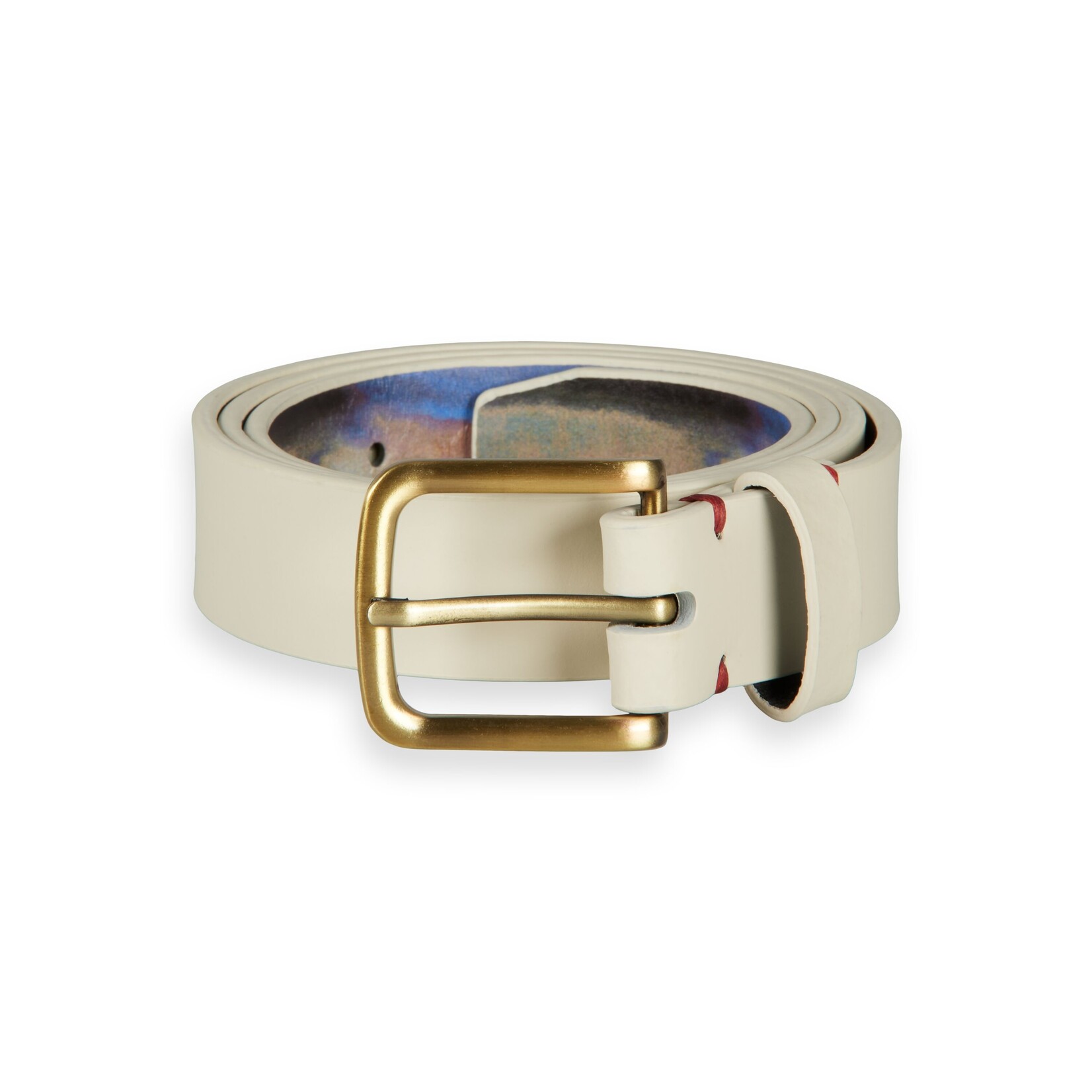 Scotch & Soda Recycled Leather belt with inside print