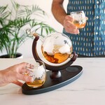 Little global Viski Globe Decanter & Whiskey Tumblers Set