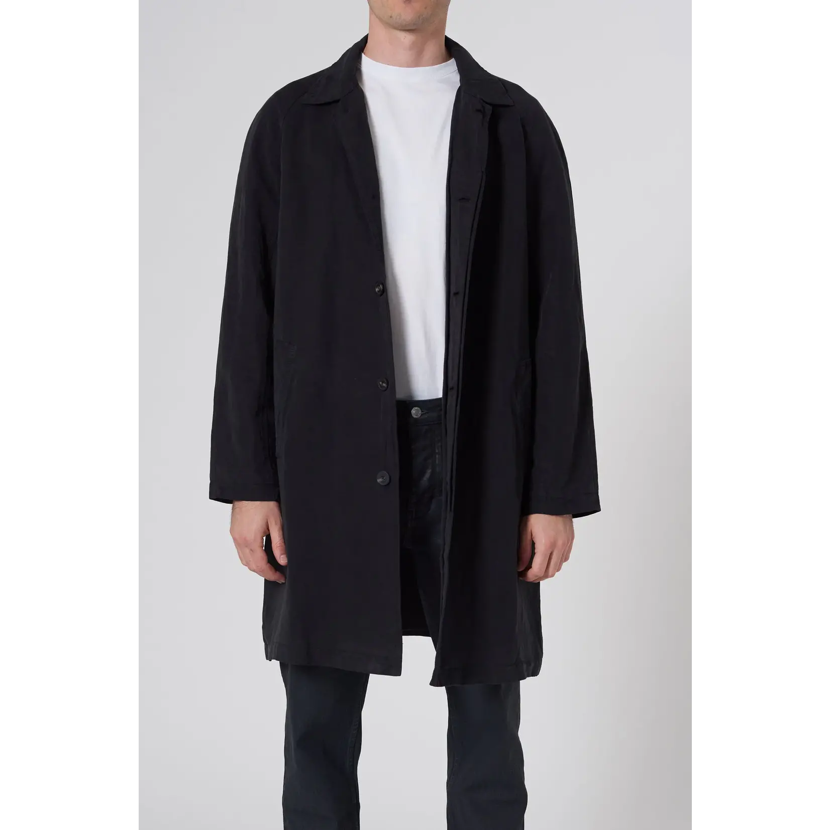 NEUW Turner coat linen blend black