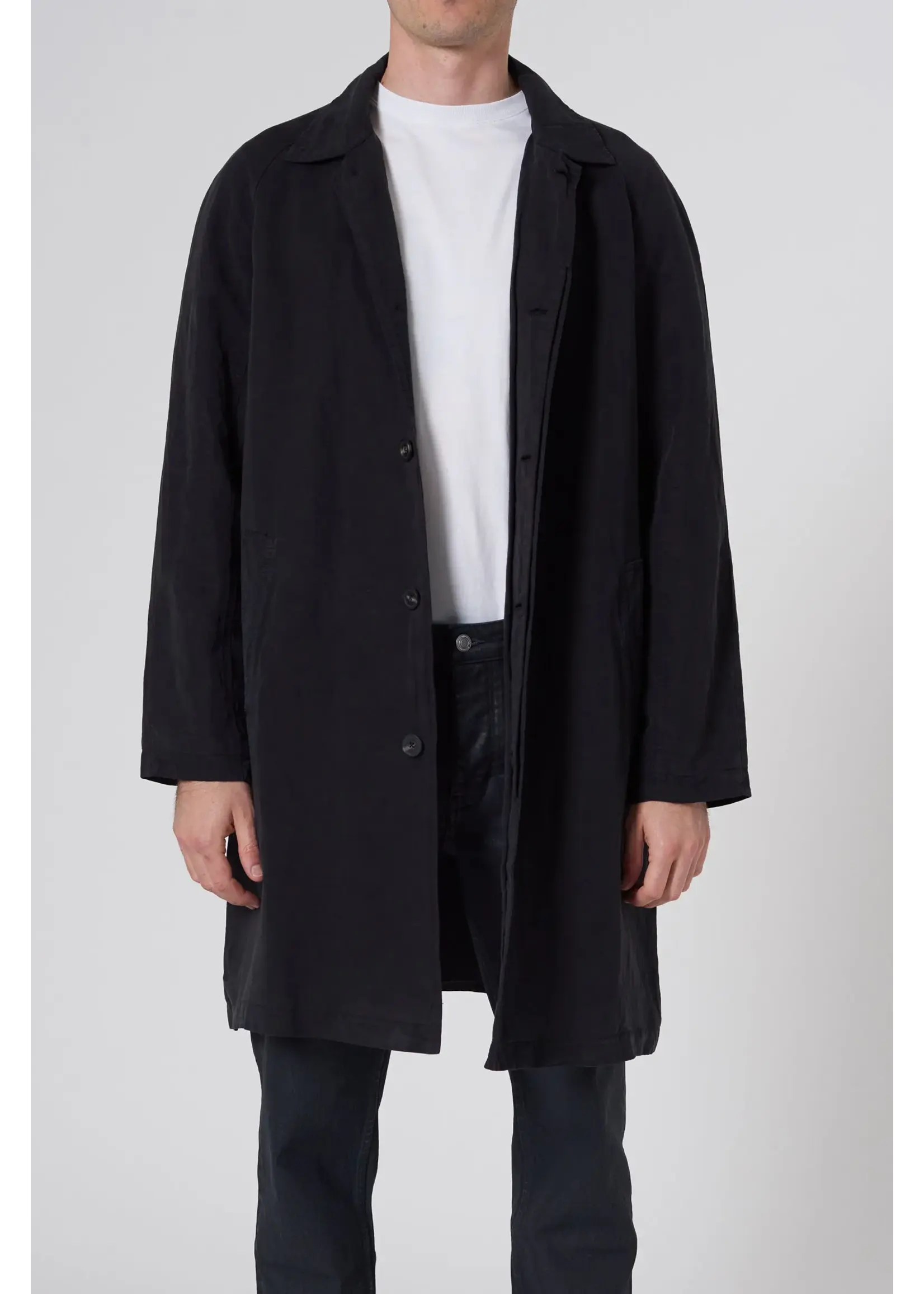 NEUW Turner coat linen blend black