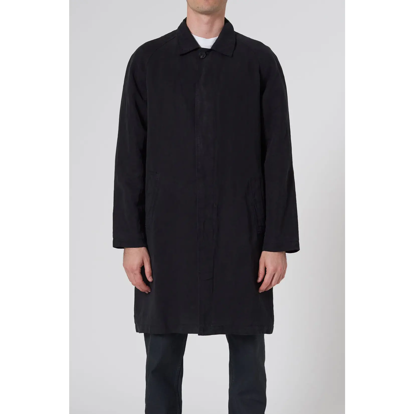 NEUW Turner coat linen blend black