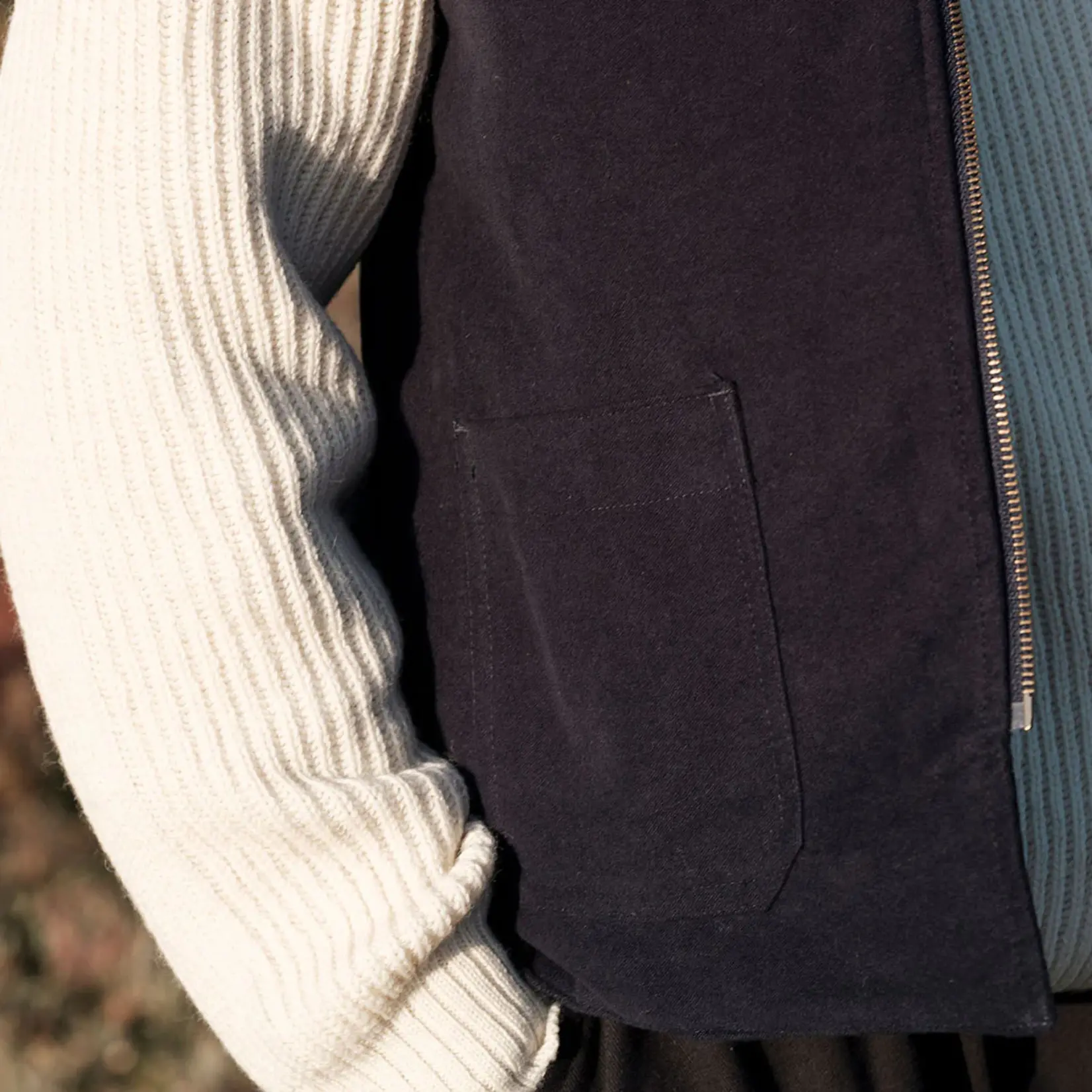 yarmouth oilskins Reversible vest navy Yarmouth Oilskins L