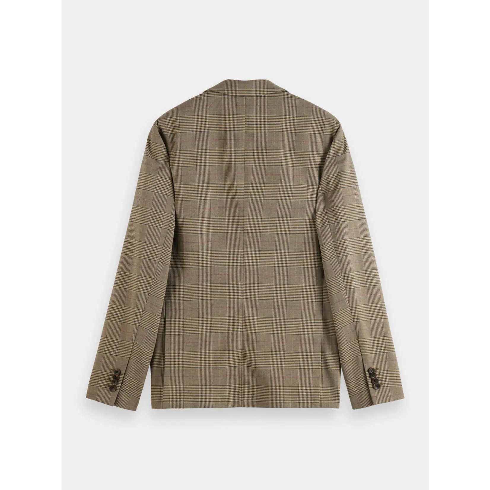 Scotch & Soda Single-breasted yarn-dyed checked blazer Taupe Check