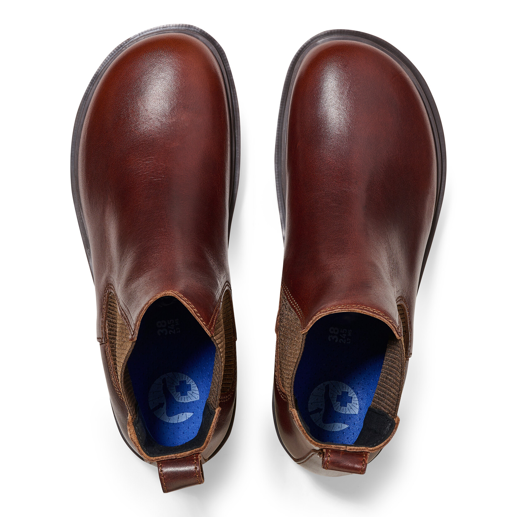 birkenstock Birkenstock high wood leather reg chocolate