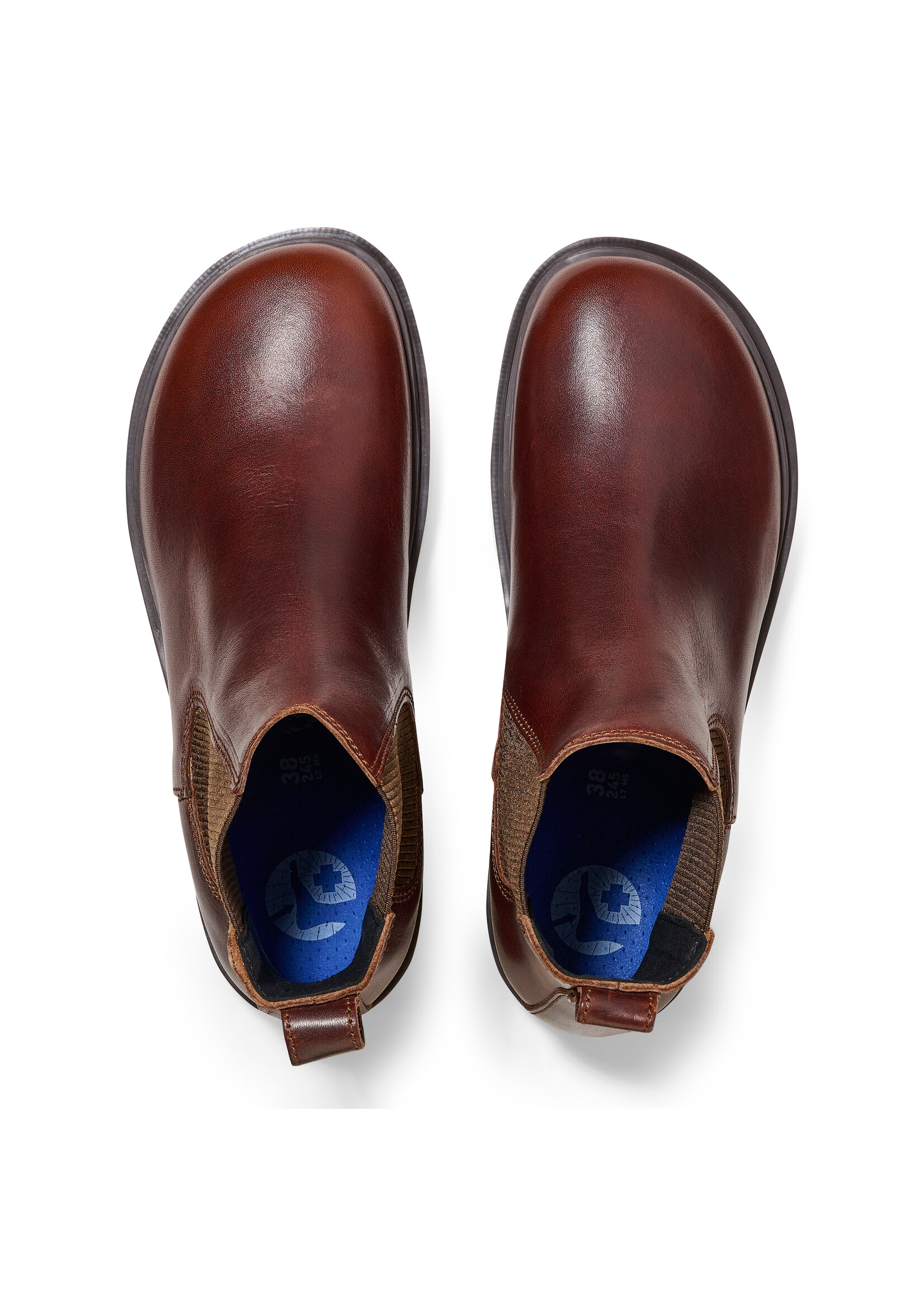 Birkenstock Birkenstock high wood leather reg chocolate