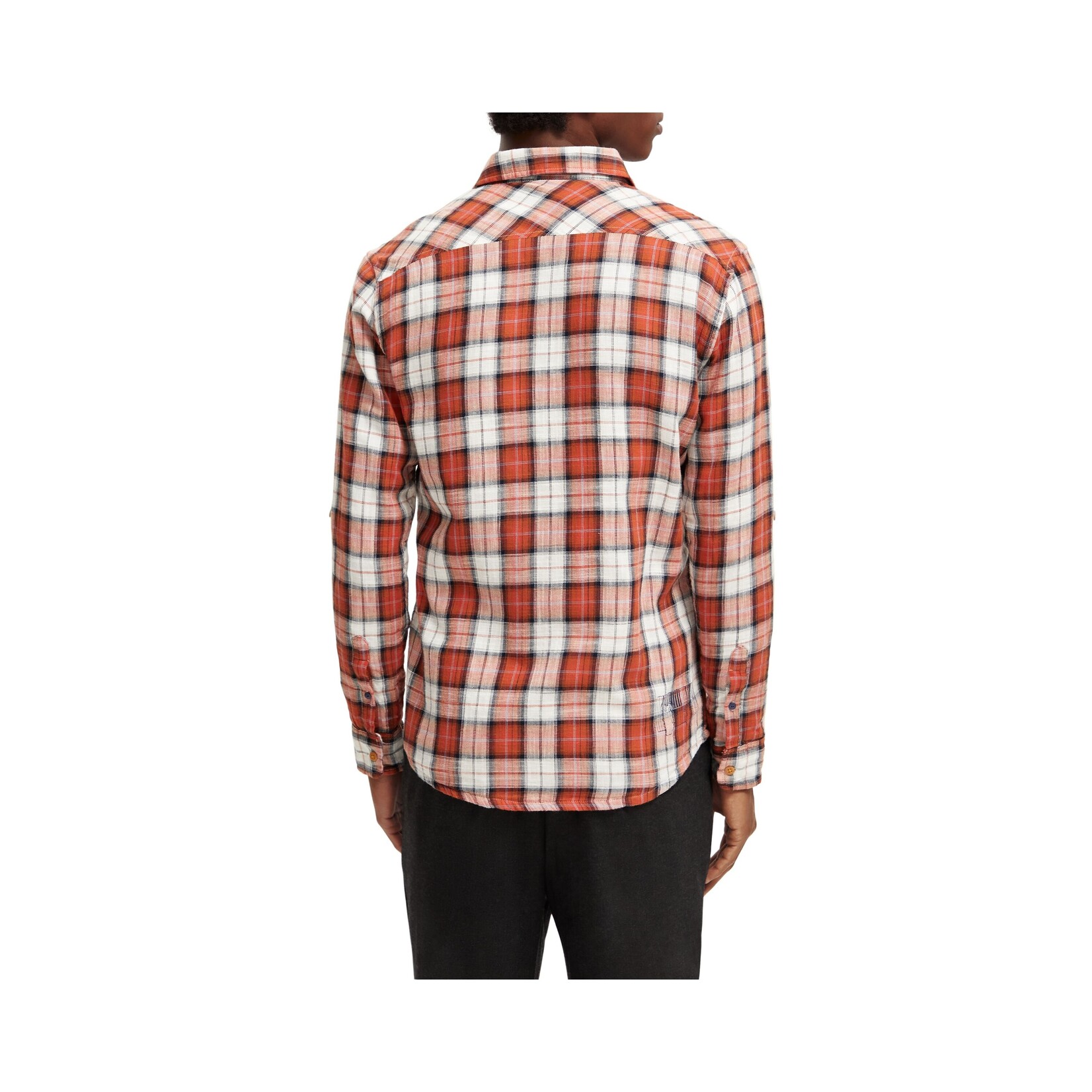 Scotch & Soda Flannel check shirt with sleeve
