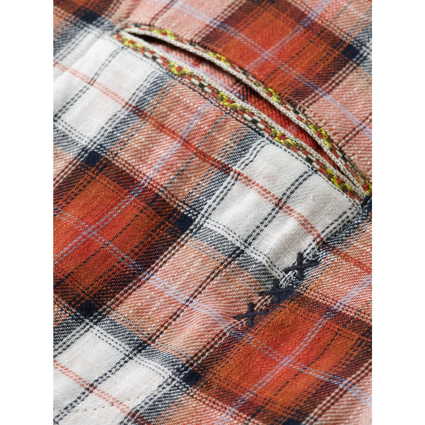 Scotch & Soda Flannel check shirt with sleeve