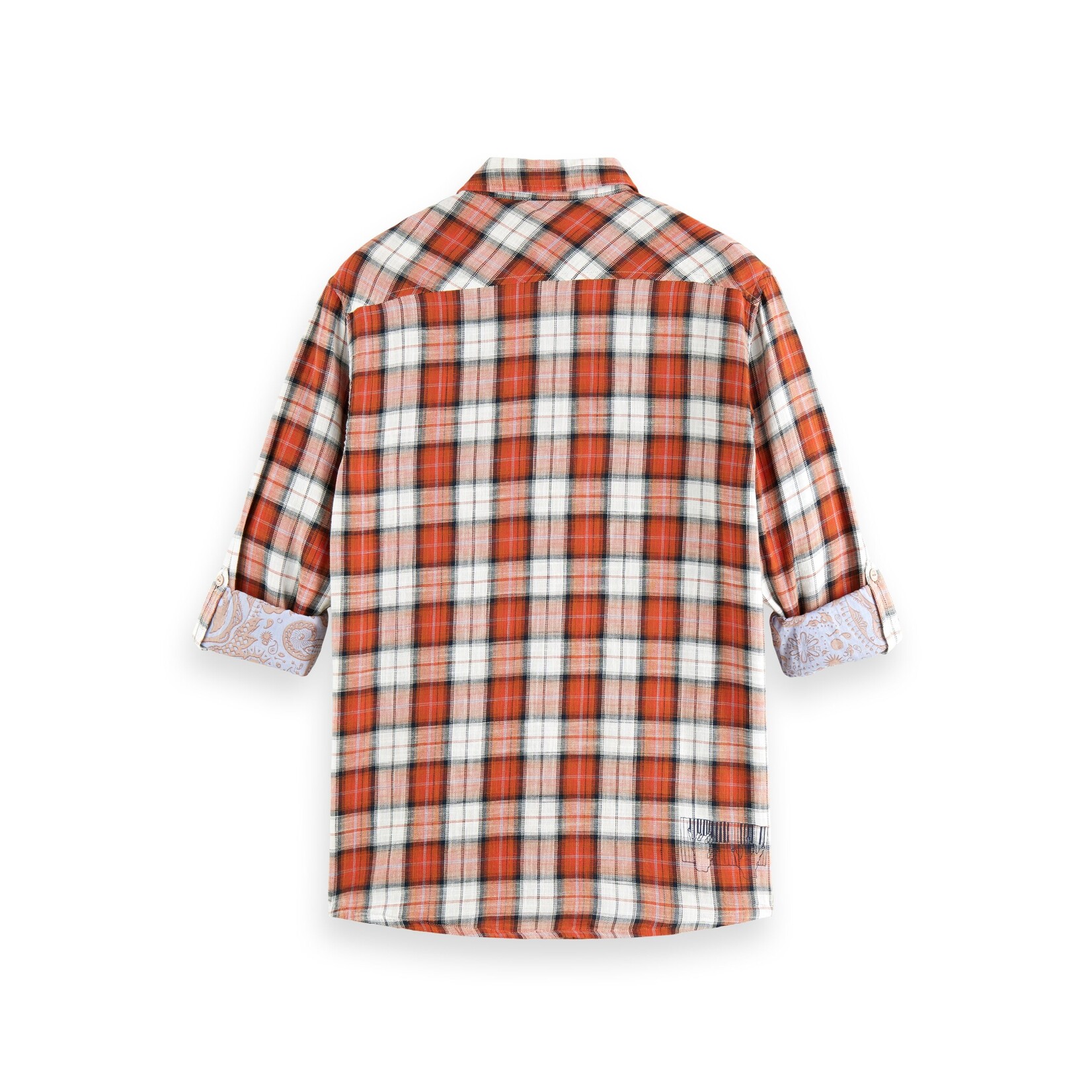 Scotch & Soda Flannel check shirt with sleeve
