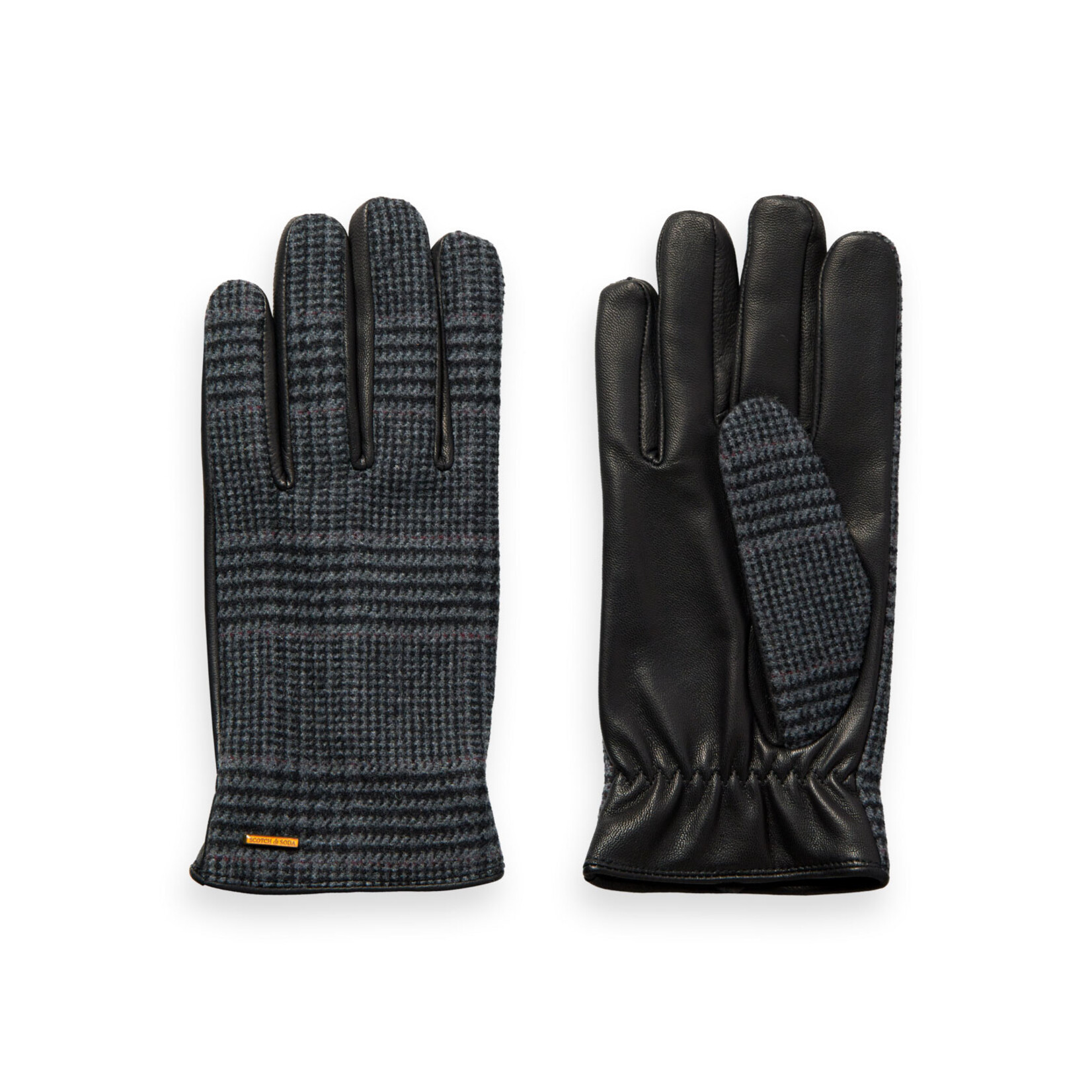 Scotch & Soda Leather and wool gloves