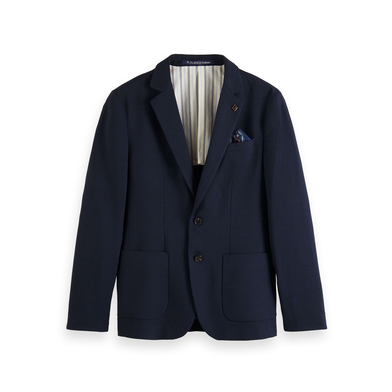 Scotch & Soda Single-breasted blazer Night check 6470