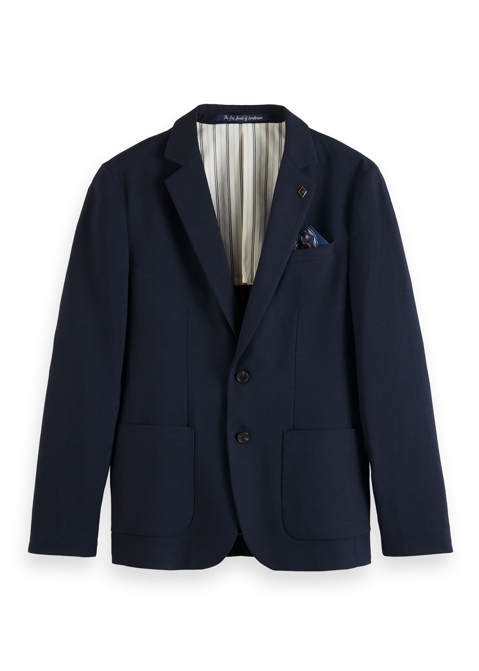 Scotch & Soda Single-breasted blazer Night check 6470