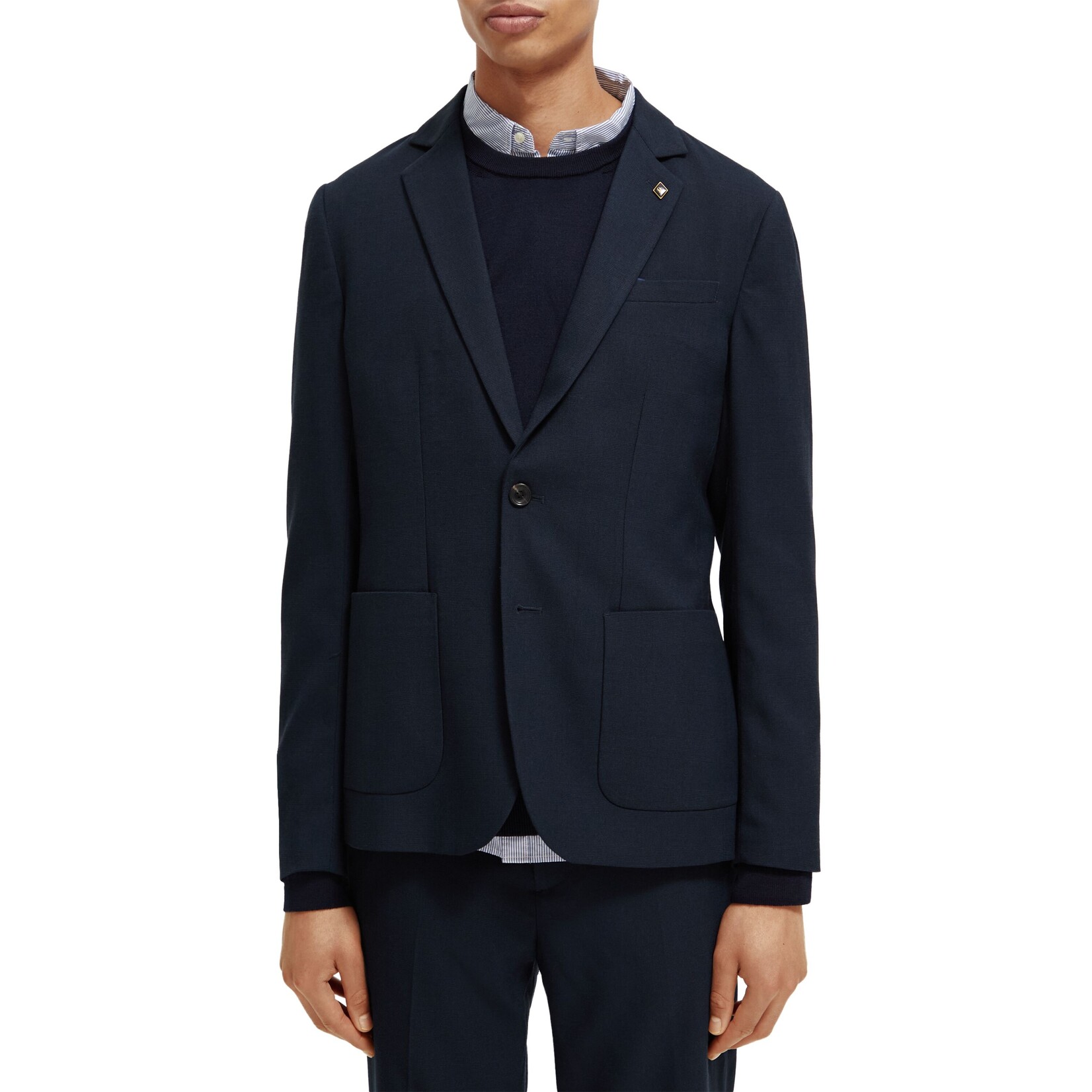 Scotch & Soda Single-breasted blazer Night check 6470
